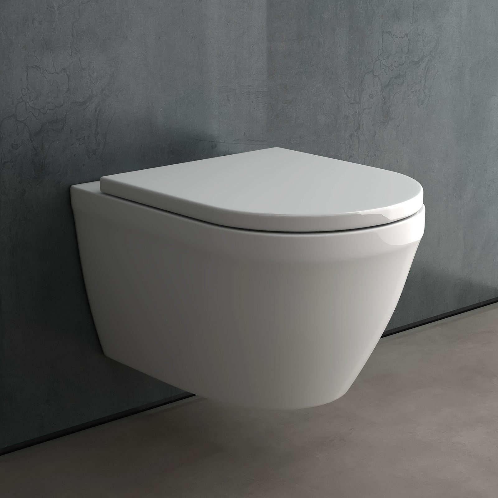 Alpenberger Tiefspül-WC Spülrandloses Hänge WC - günstig online kaufen