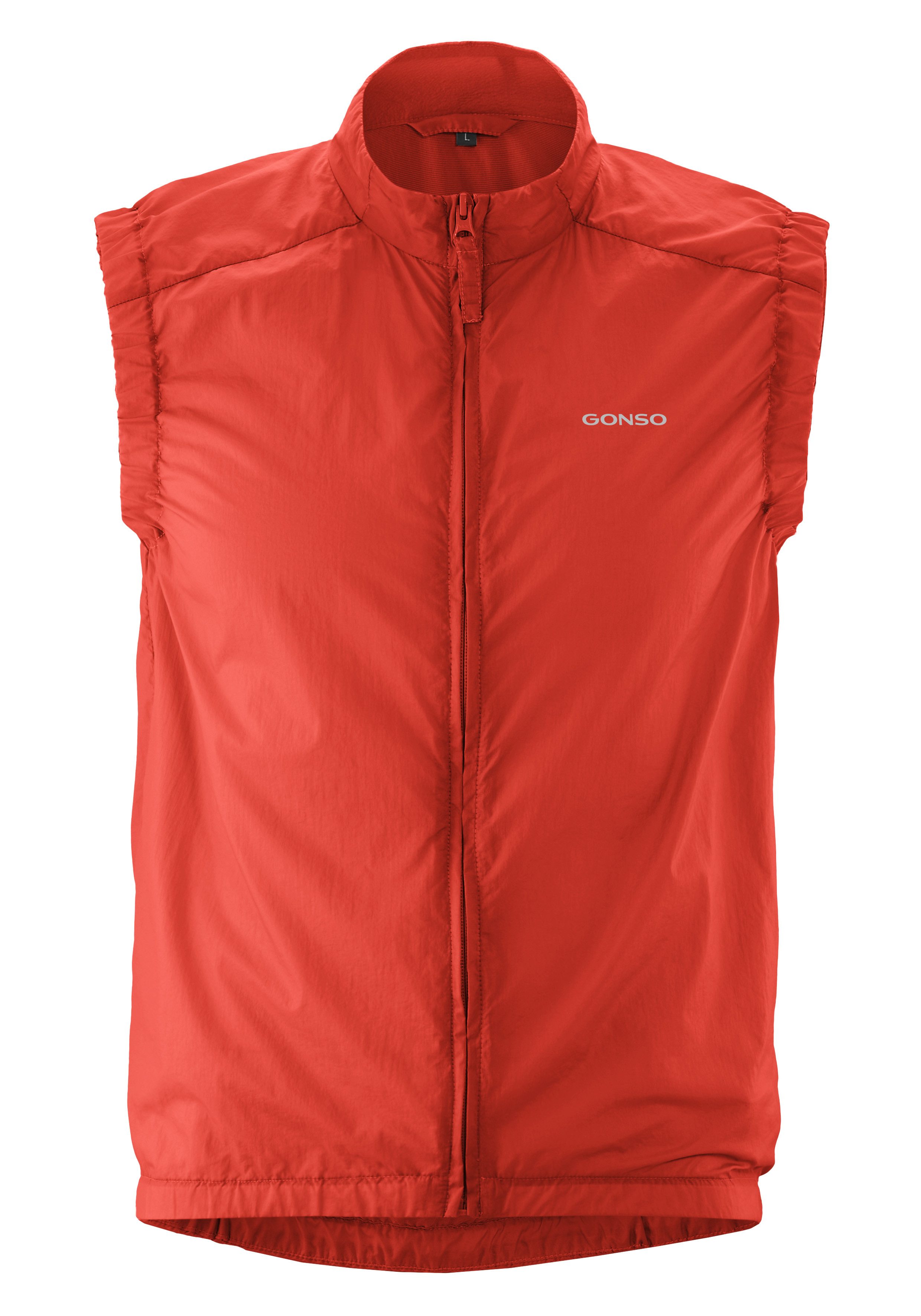 Gonso Funktionsweste Adventure Vest Wind M Herren Weste, leichte und winddichte Fahrradweste mit Rückentasche