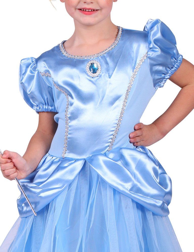 thetru Kostüm Prinzessin Kostüm 'Cinderella' für Mädchen - Hellb