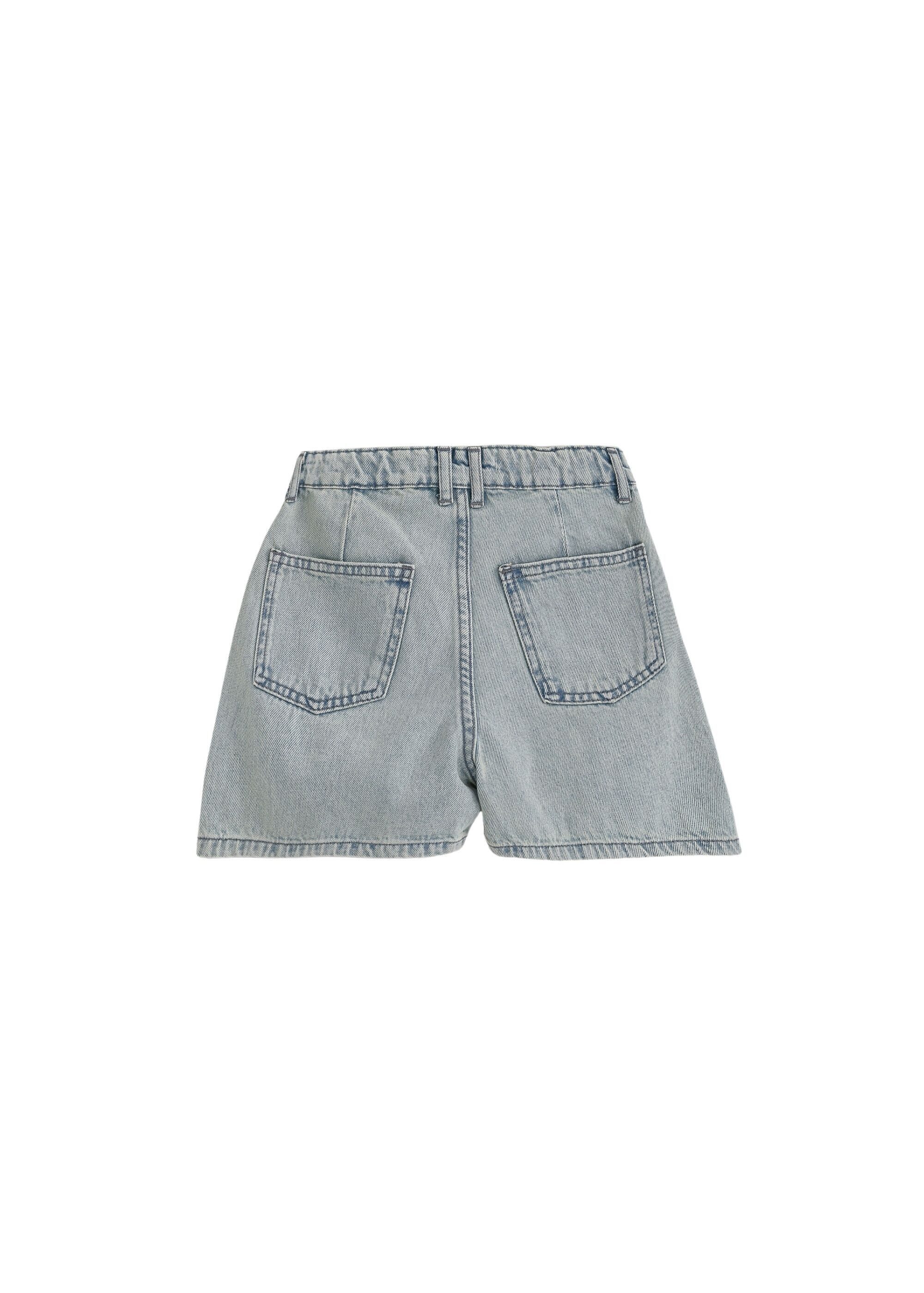 Solang Jeansshorts mit kontrastierenden Nähten
