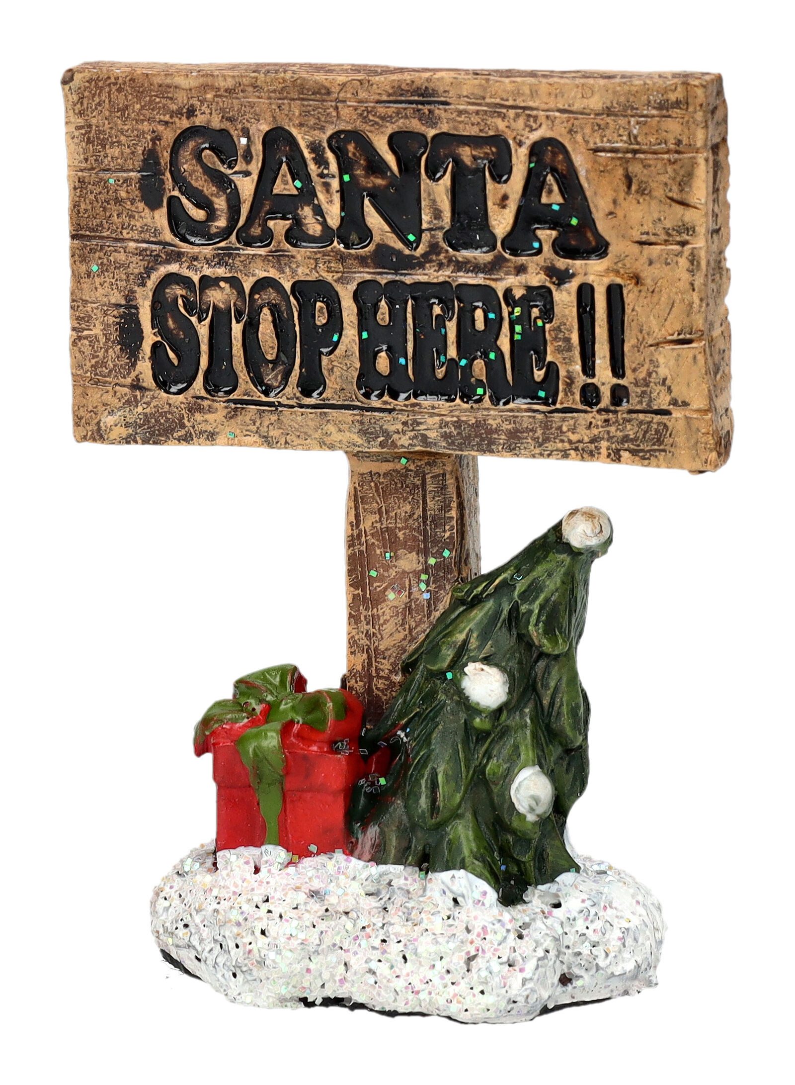 Dekoobjekt Elfen und Pixie Schild - Santas Workshop Fantasy Dekoration Dekofigur