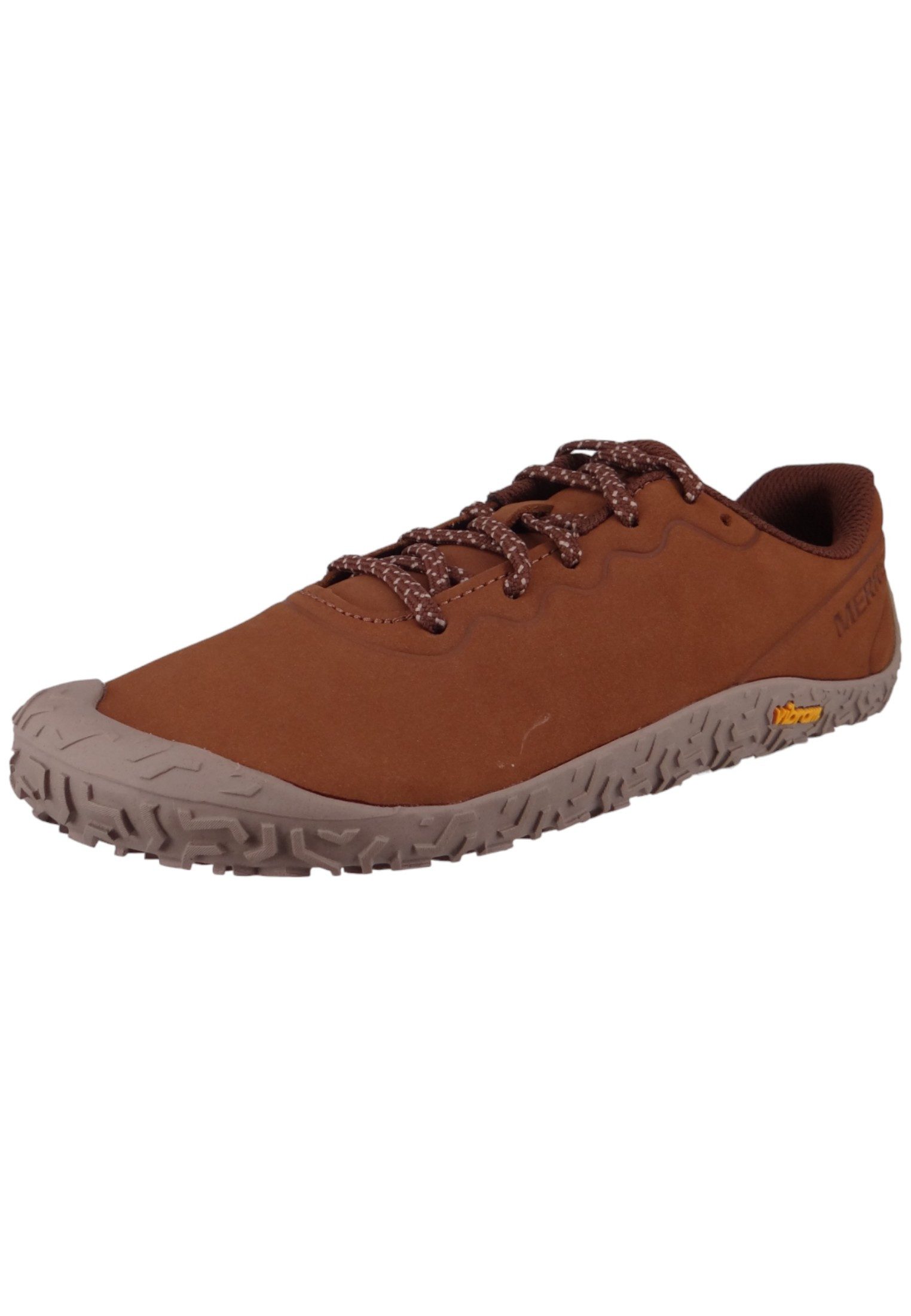 Merrell J067890 Vapor Glove 6 Leather Barefoot Tobacco Mokassin