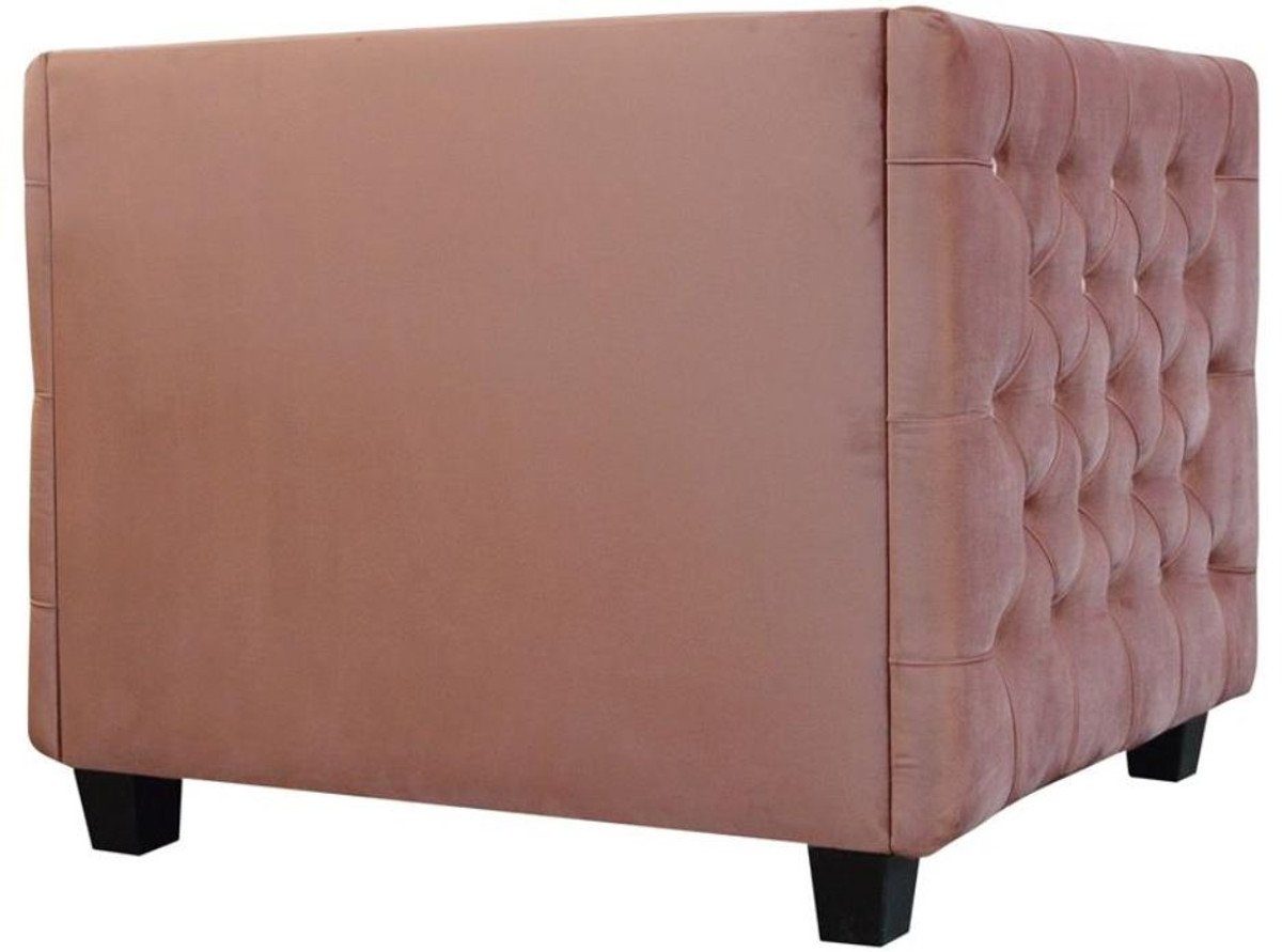 Samt Farben Padrino Möbel Luxus cm Casa H. Chesterfield-Sessel - - x Verschiedene x Pink 102 80 Sessel 84,5 Chesterfield Chesterfield