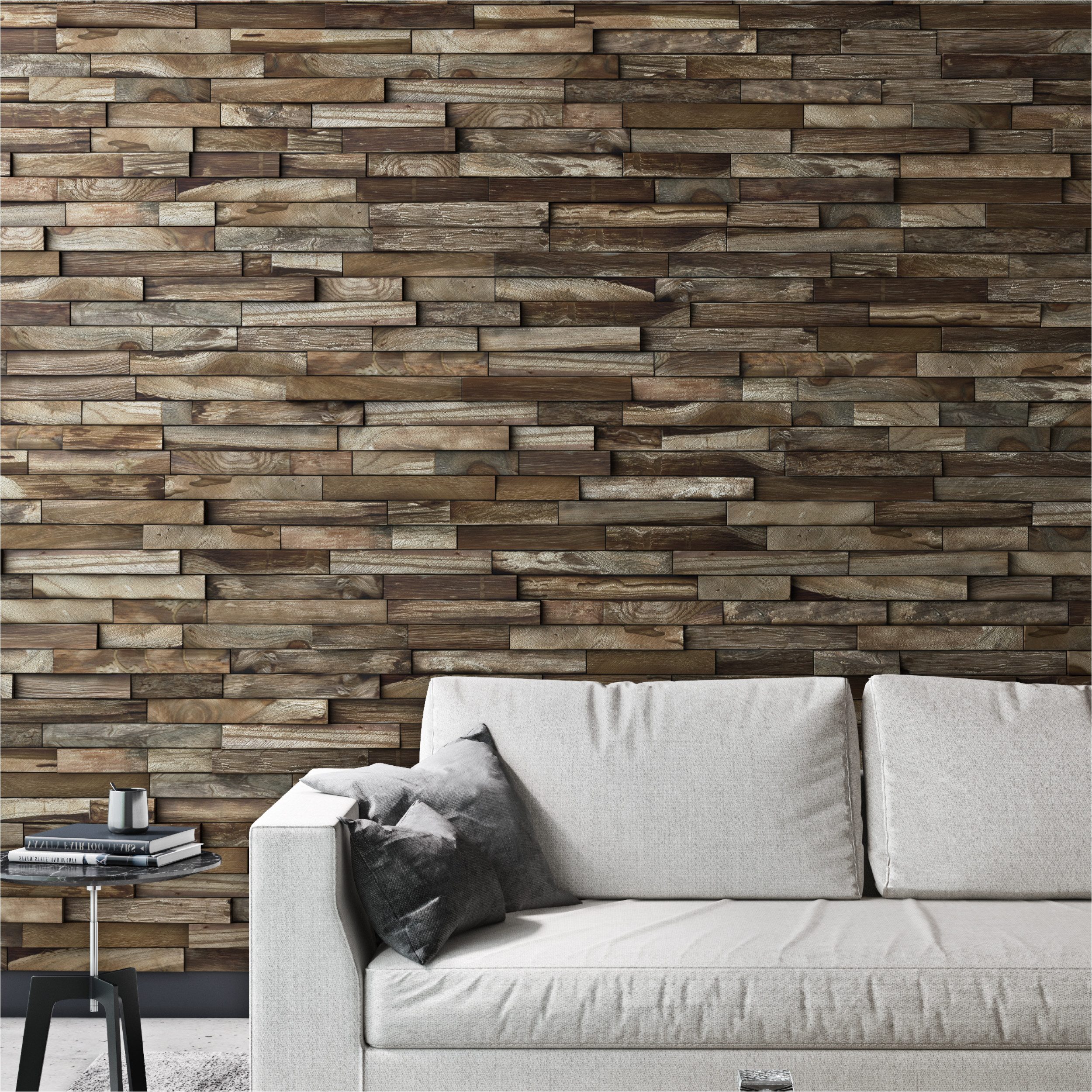 INDO 3D Wandpaneel Teak Elegance, BxL: 20,00x50,00 cm, 0,10 qm, (Packung, V günstig online kaufen