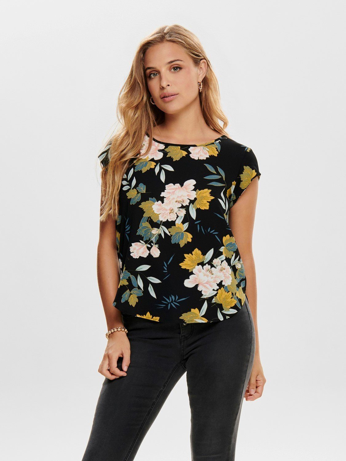ONLY Blusenshirt (1-tlg) ONLVIC S/S AOP TOP NOOS PTM günstig online kaufen