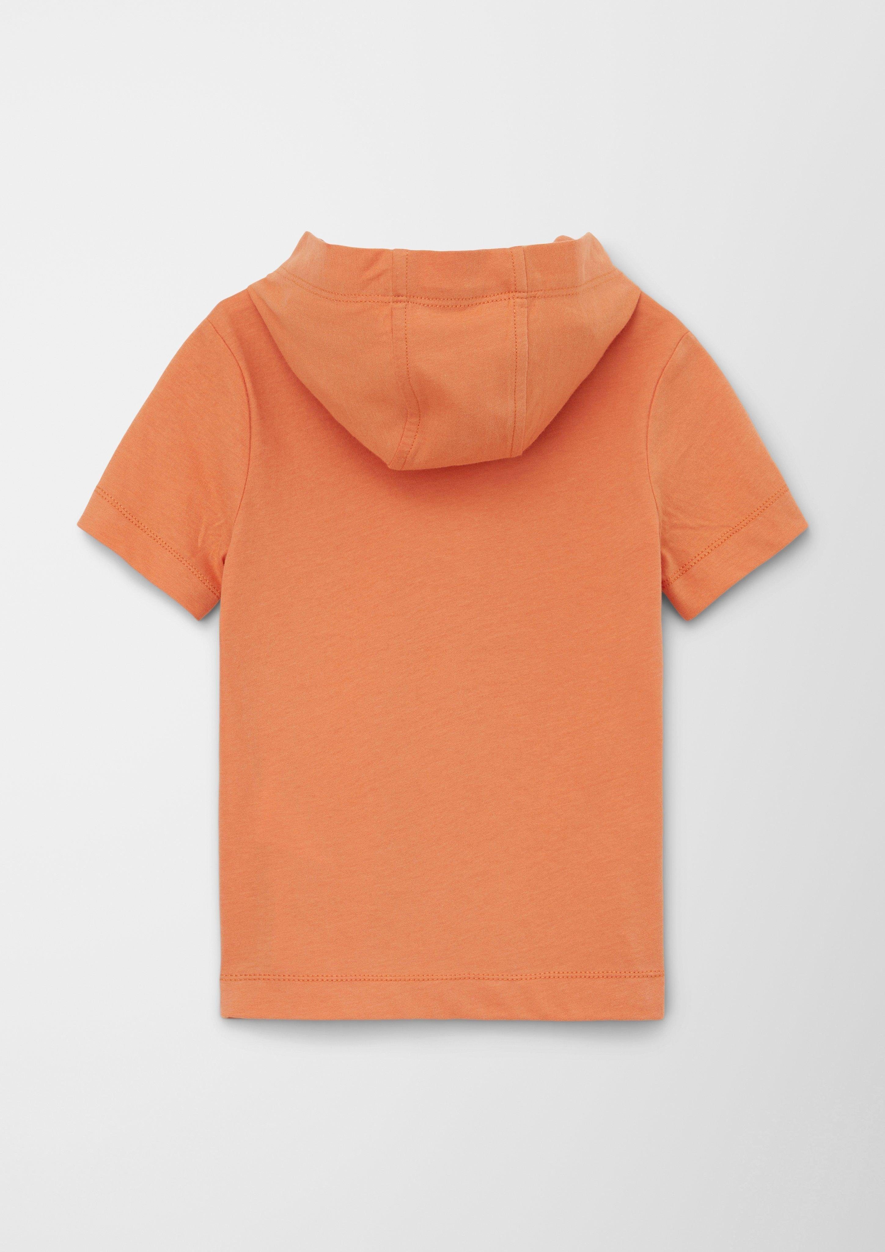s.Oliver mit Kurzarmshirt mango Artwork Kapuze T-Shirt