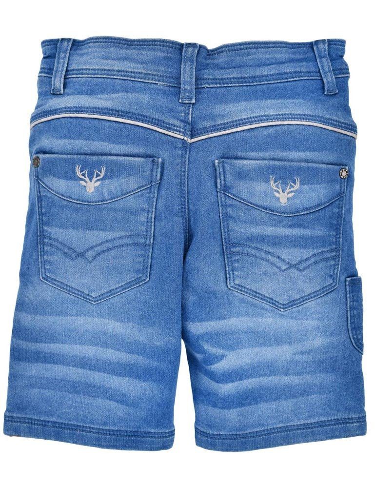 29909, Jungen Bermuda Jeans Trachtenlederhose Blue Trachten BONDI D denim Blue BONDI