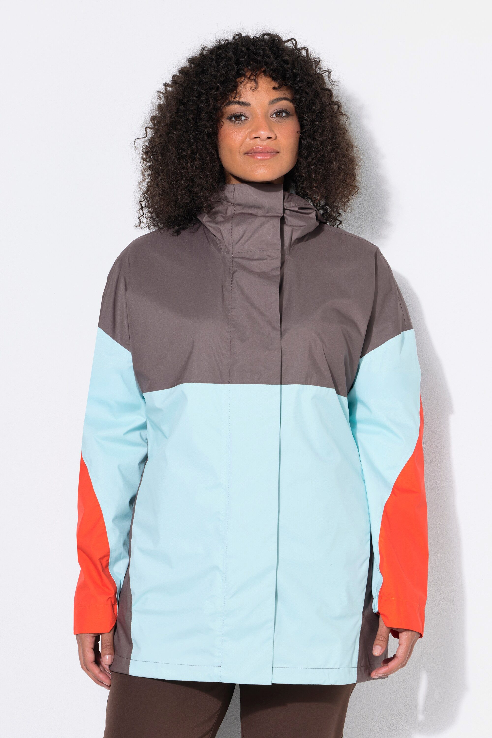 Ulla Popken Funktionsjacke HYPRAR Zip-In-Funktionsjacke wasserdicht Kapuze