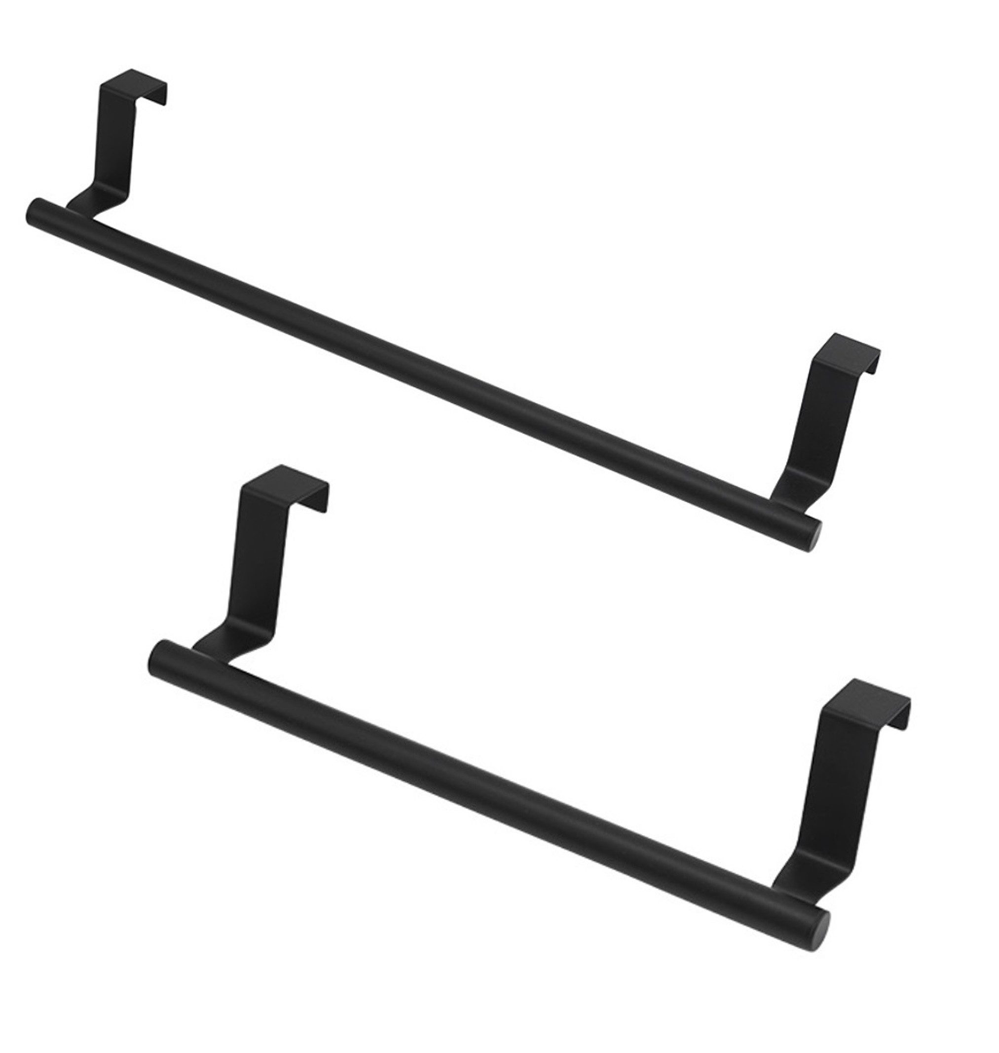 BAYLI Türgarderobe 2er Set Geschirrtuchhalter zum Einhängen aus Edelstahl, Küchenhandtuc