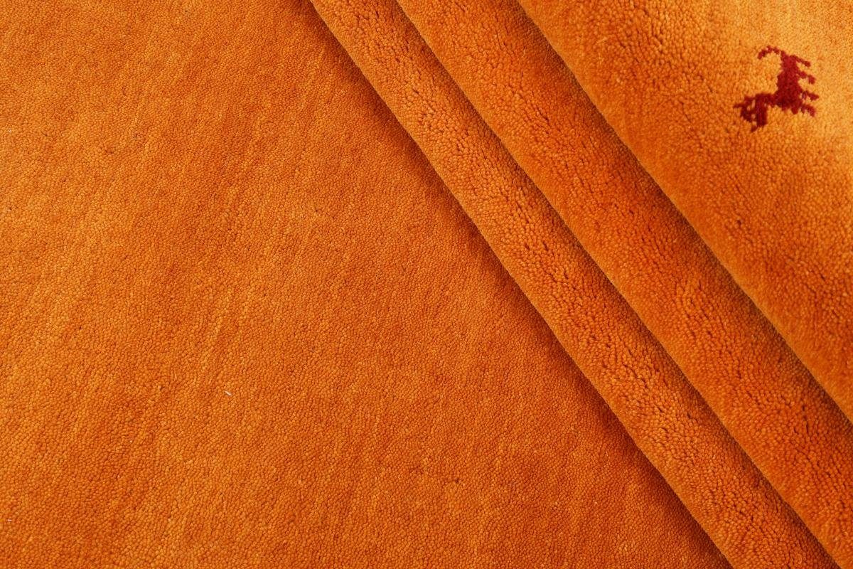 mm Loom Höhe: Orientteppich Gabbeh Nain Orange rechteckig, Moderner Orientteppich, Trading, 12 206x249