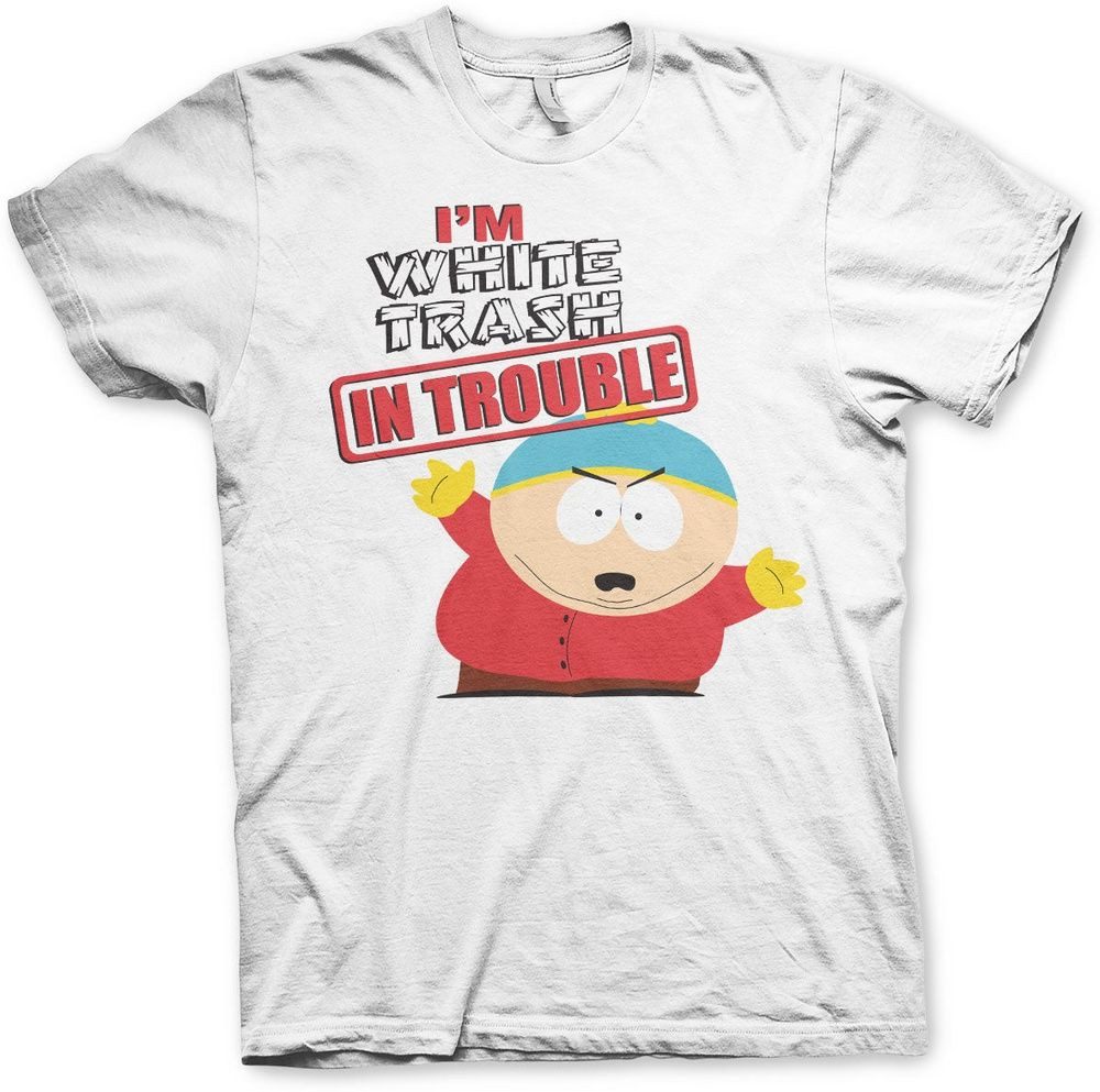 South Park T-Shirt I'm White Trash In Trouble Big Tall T-Shirt