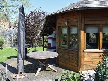 PEREL Sonnenschirm-Schutzhülle (1-St), große Abdeckung für Ampel-Schirm Abdeck-Haube bis Ø500cm Garten-Möbel