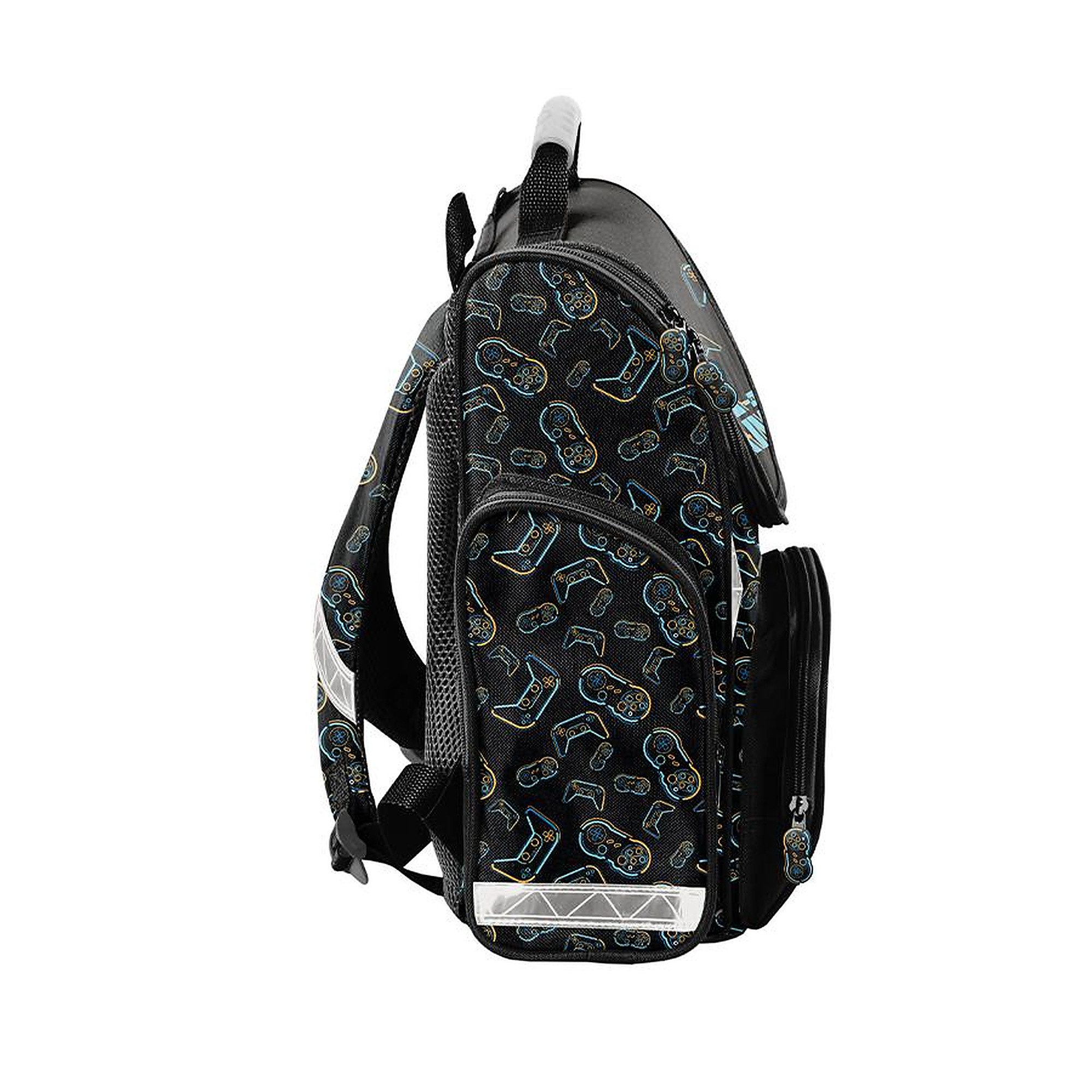 PASO Schulrucksack (Schulset, 6-tlg), Game, 6-tlg. Set, Schwarz