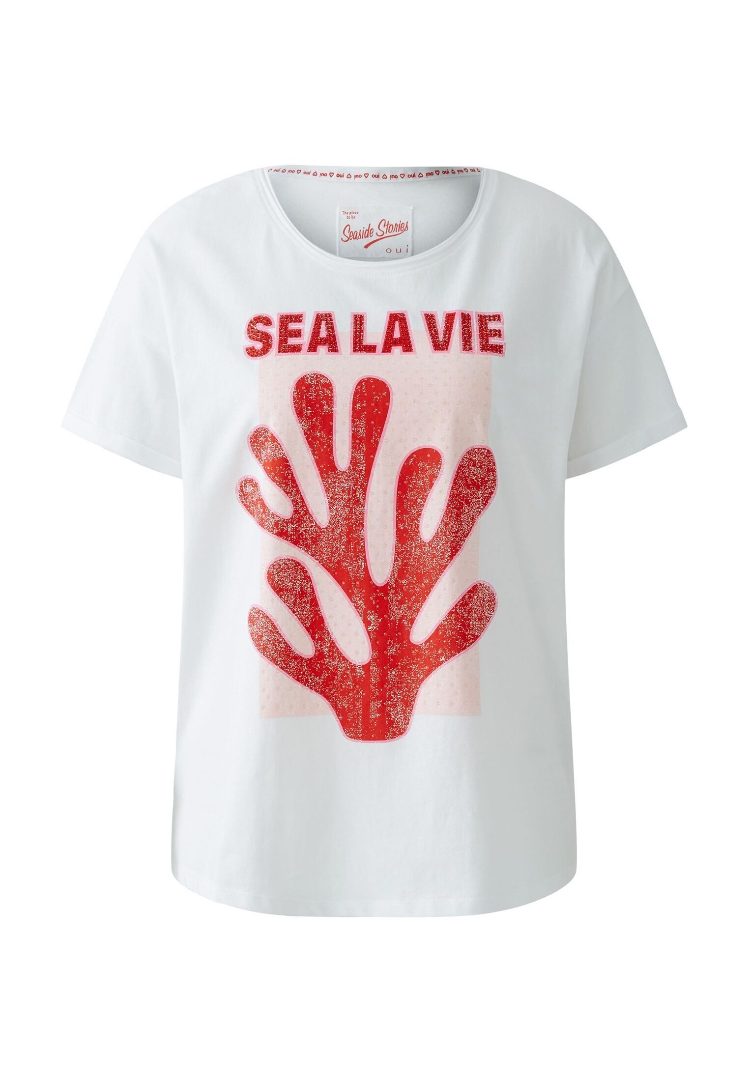 Oui T-Shirt T-Shirt 100% Biobaumwolle günstig online kaufen