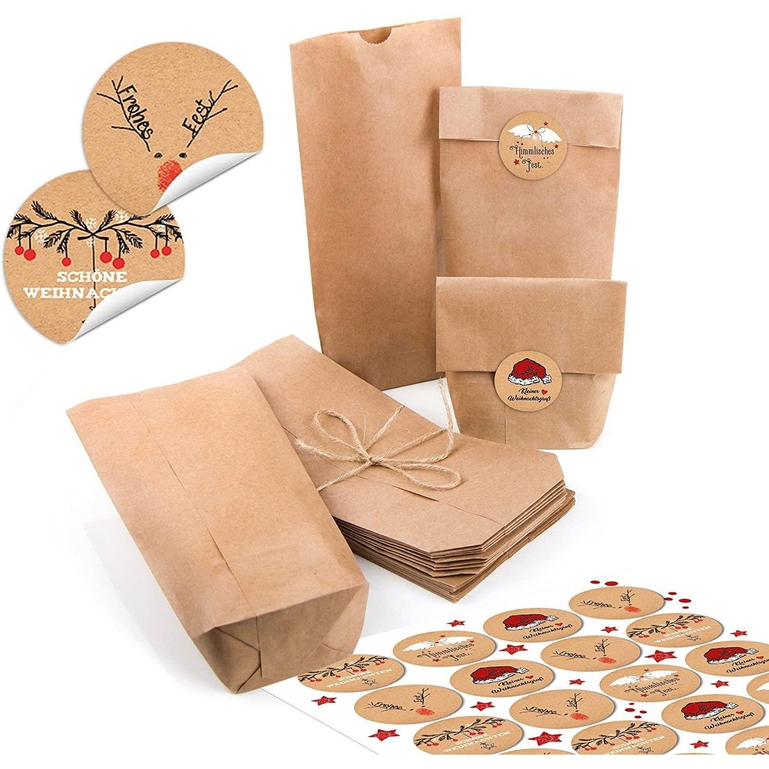 Logbuch-Verlag Dekofigur Kleine braune Papiertüten 10,7 x 22 cm – natur Kra günstig online kaufen