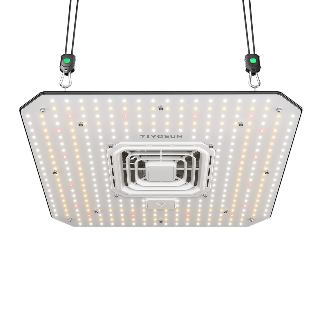 VIVOSUN Pflanzenlampe VIVOSUN AeroLight, LED fest integriert, Vollspektrum, AeroLight A100SE LED 100 W mit integriertem Umluftventilator