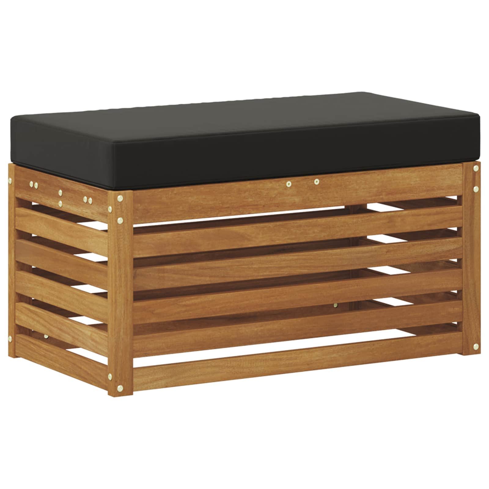 vidaXL Sofaelement Outdoor Hocker Bank Massivholz Natur (1 St)