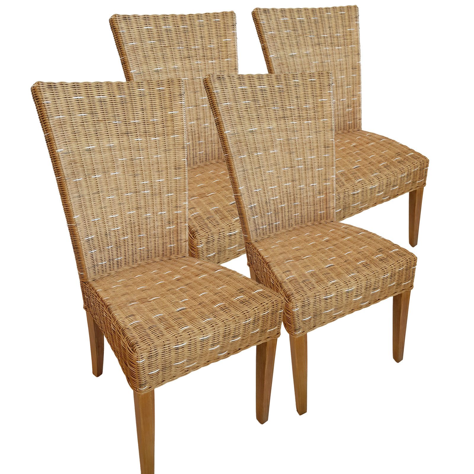 Amagohome Rattanstuhl Esszimmer Стулья 4 Stück Ротанговые стулья Wintergarten Esstisch Стулья Kor