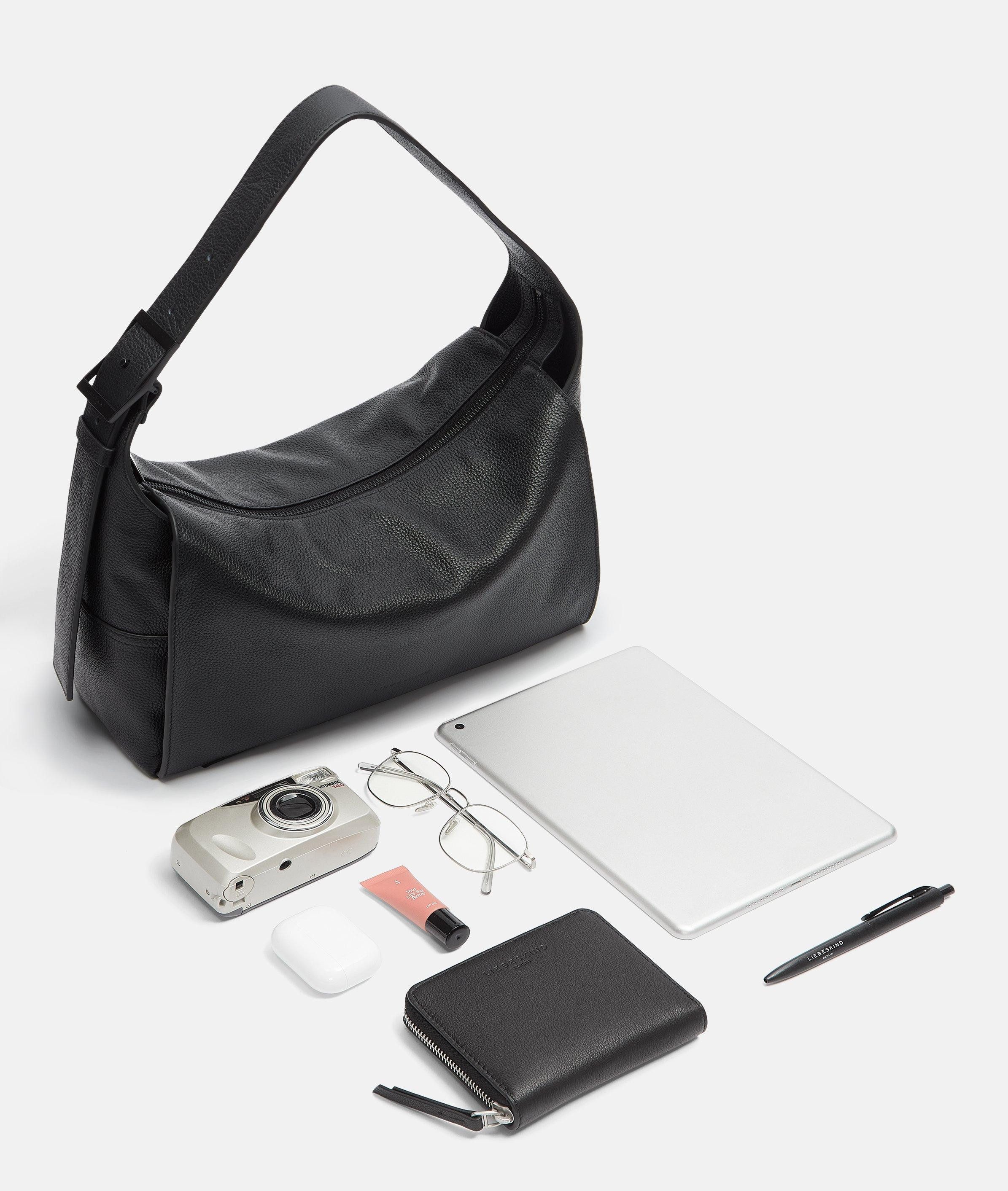 Liebeskind Berlin Schultertasche Lou Hobo M, Geräumige Schultertasche aus Rindsleder
