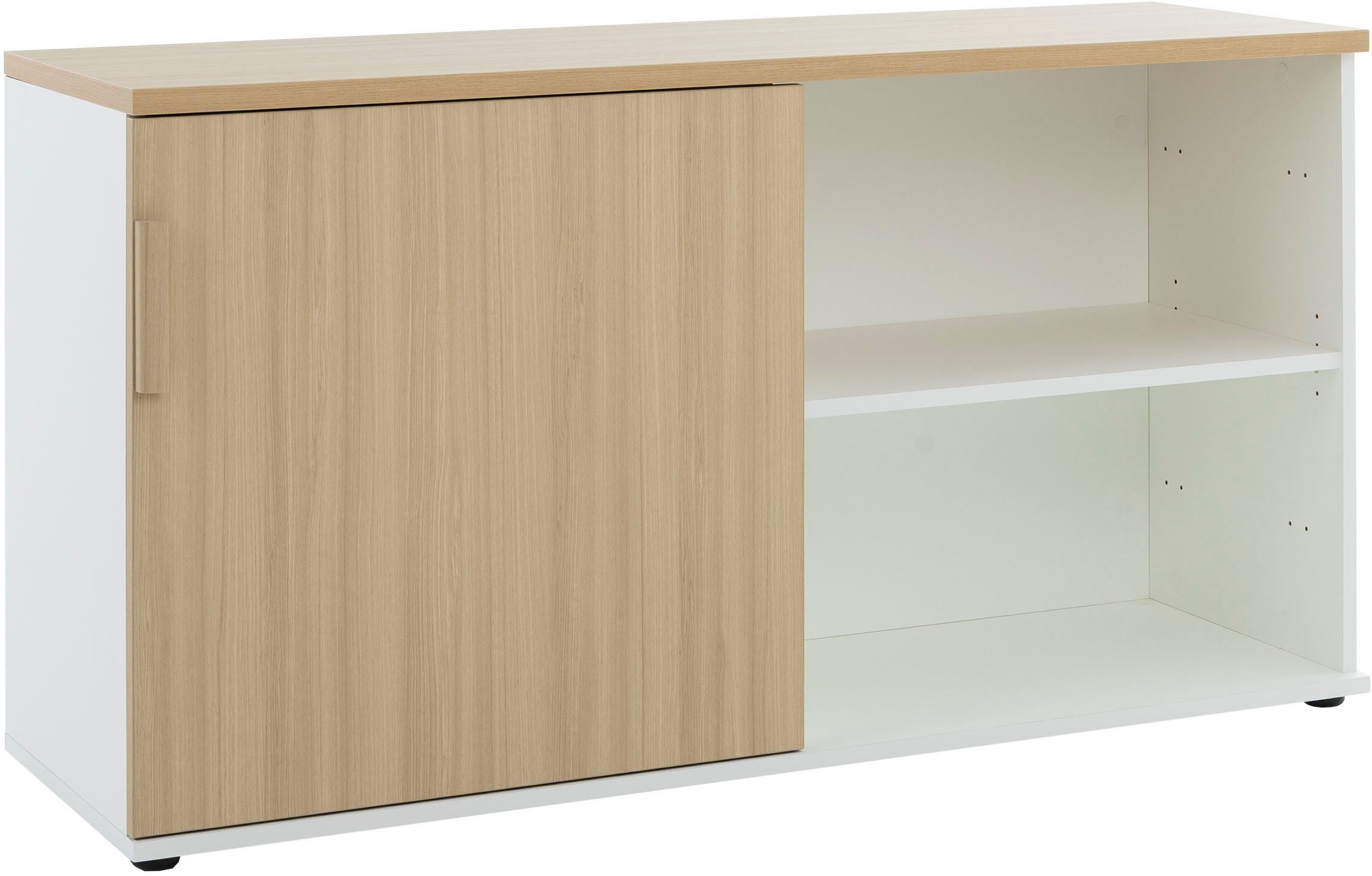 Gami Lowboard ITALIC, Elegante Credenza, freistehend oder als Schreibtischrücklauf nutzbar