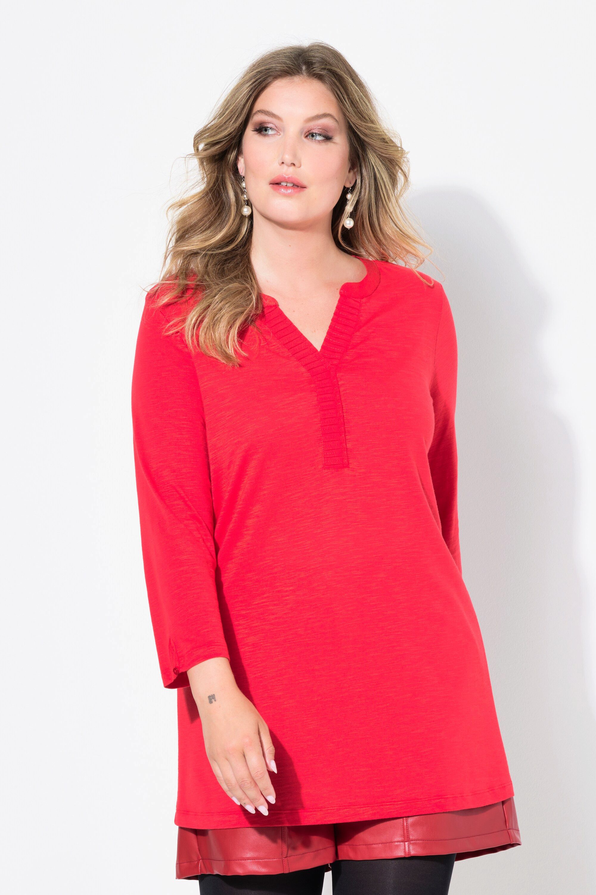 MIAMODA T-Shirt Blusenshirt Straight Fit Ausschnitt günstig online kaufen