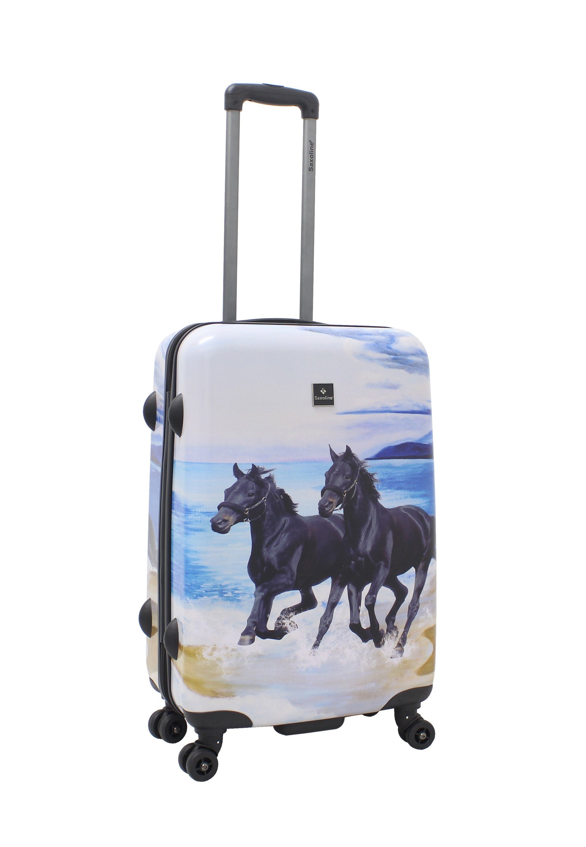 Saxoline® Koffer Horse, mit praktischen Tragegriffen