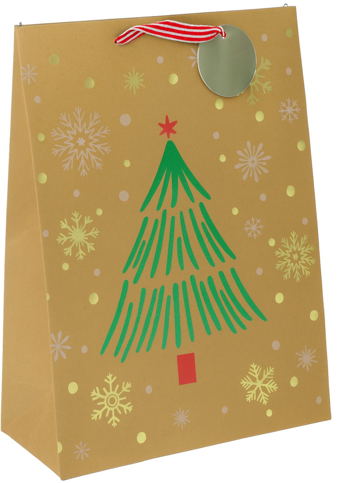 Koopman Geschenktüten Weihnachtstüte Papiertüte Geschenkbox Weihnachten 8er Set, (8St), 4 Motive, Geschenkidee, Papier – Bild 4 von 5