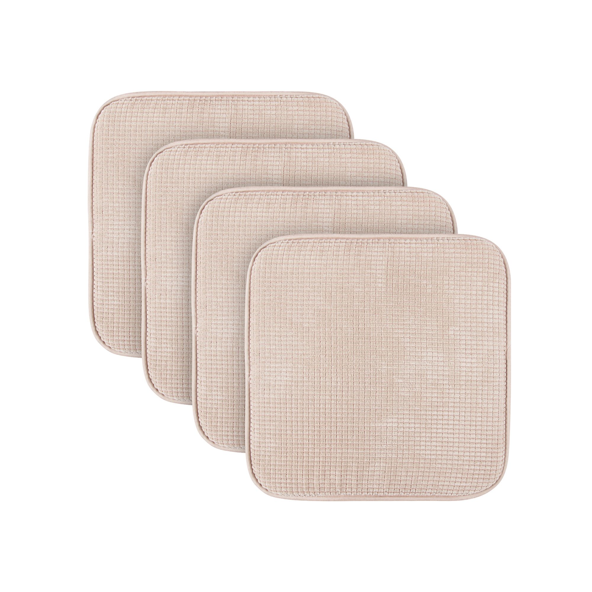 Bestlivings Stuhlkissen Struktur 38x38 cm, verschiedene Farben & Sets, Anti-Rutsch-Rückseite, angenehme Polsterung, für Indoor/Outdoor