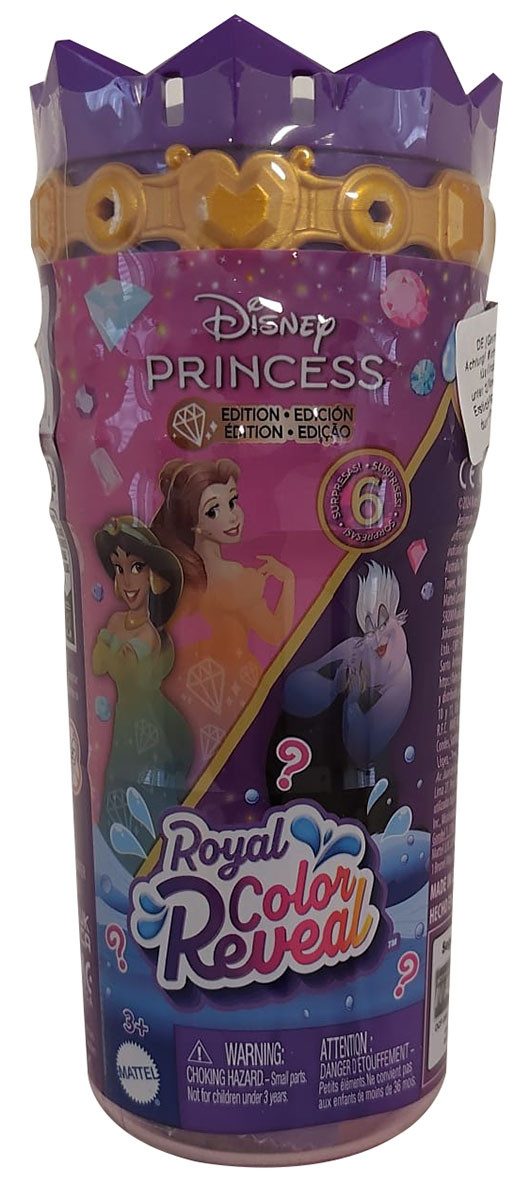 Disney Stehpuppe Disney Princess Royal Colour Reveal Doll - Puppe mit 5 Überraschungen