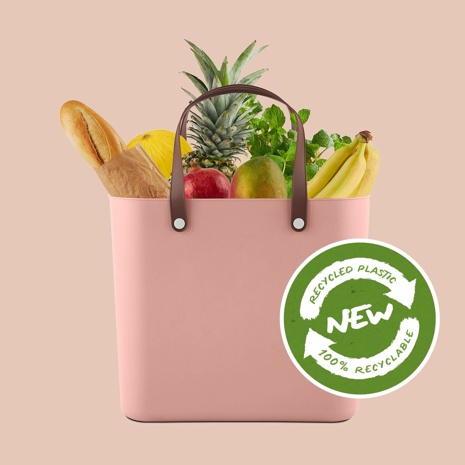 ROTHO Einkaufskorb Albula Einkaufskorb 25l, Kunststoff (PP recycelt), 25 l