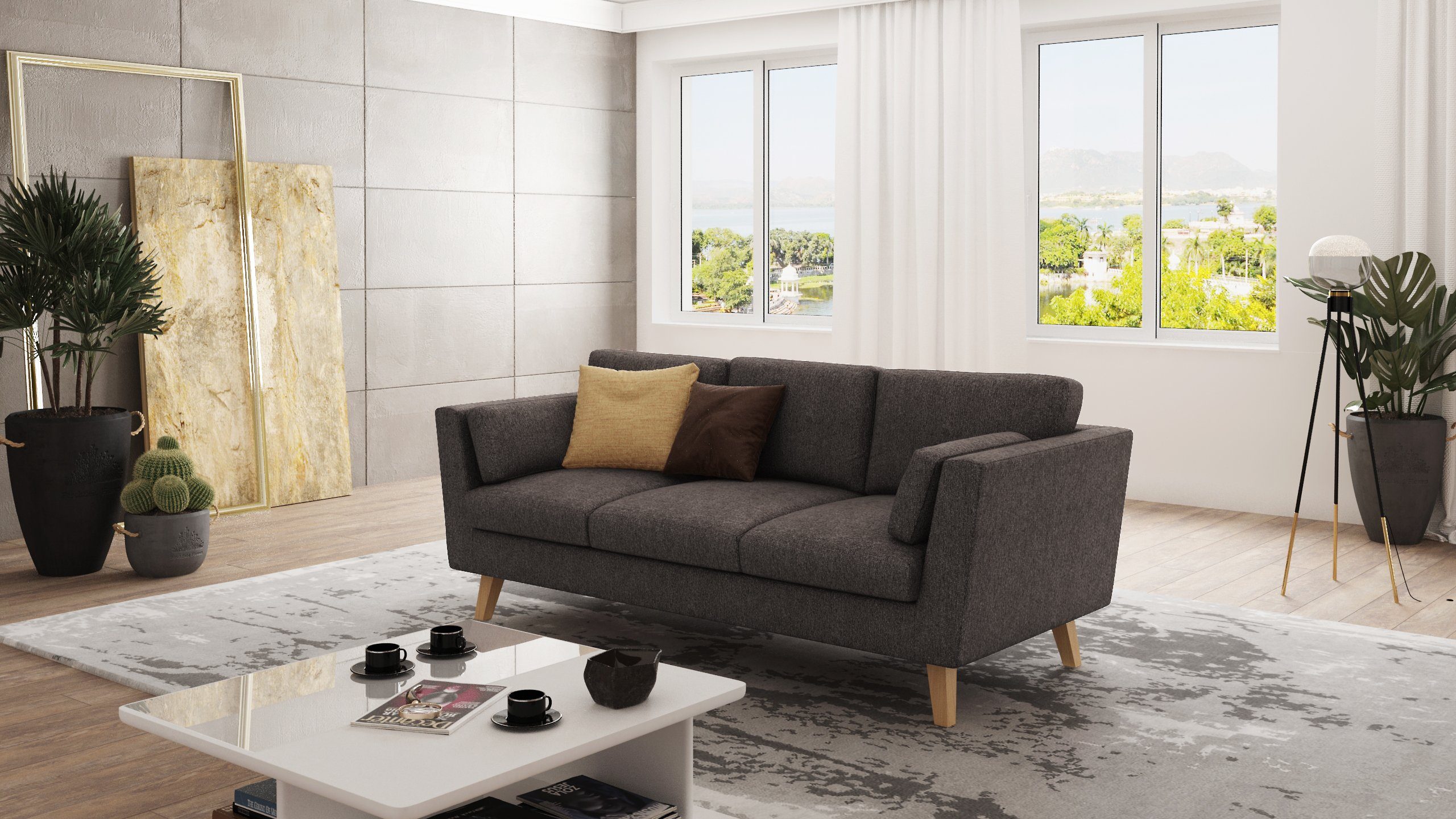S-Style Möbel 3-Sitzer Sofa Angeles mit günstig online kaufen