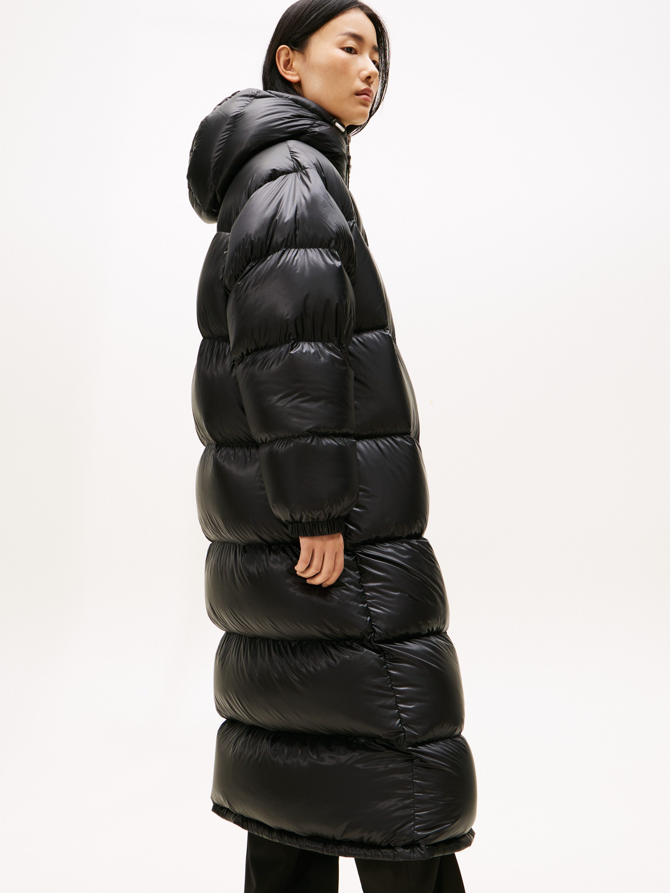 Tommy Hilfiger Daunenmantel SUPER LIGHT HW DOWN RLX MAXI mit super light Daunenfüllung