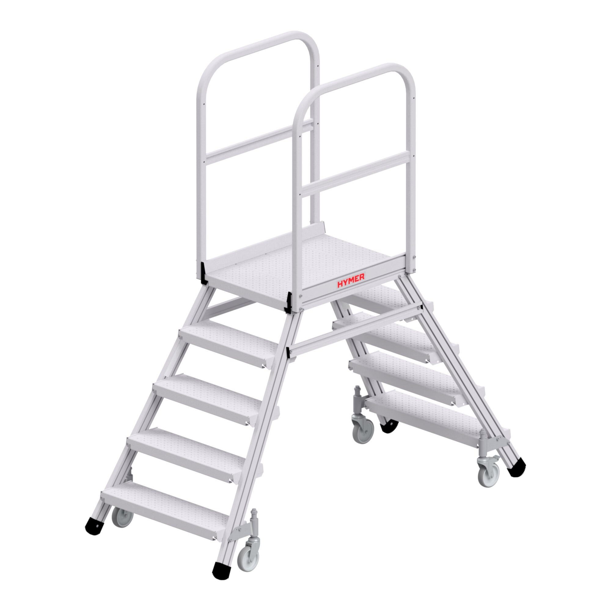 Hymer Treppenstufe Hymer Podesttreppe R13 fahrbar, beidseitig begehbar, 2x5 Stufen, Stand