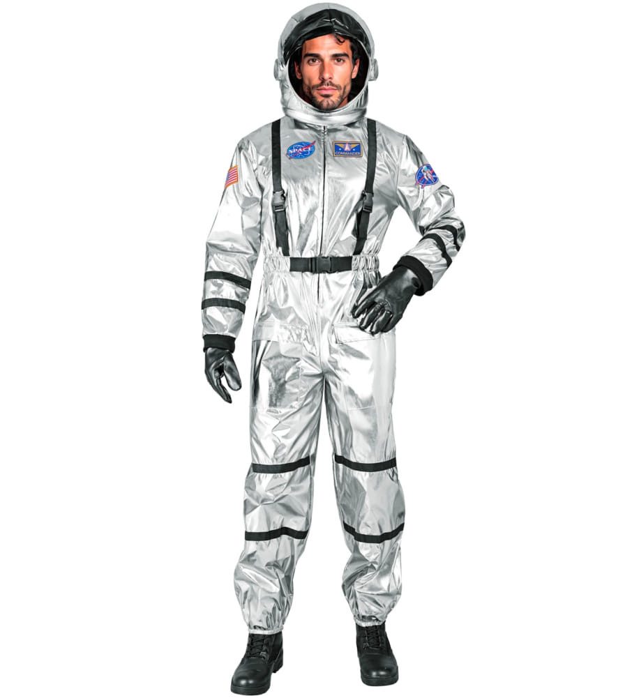 Widmann S.r.l. Kostüm Astronaut silber mit Helm Herren