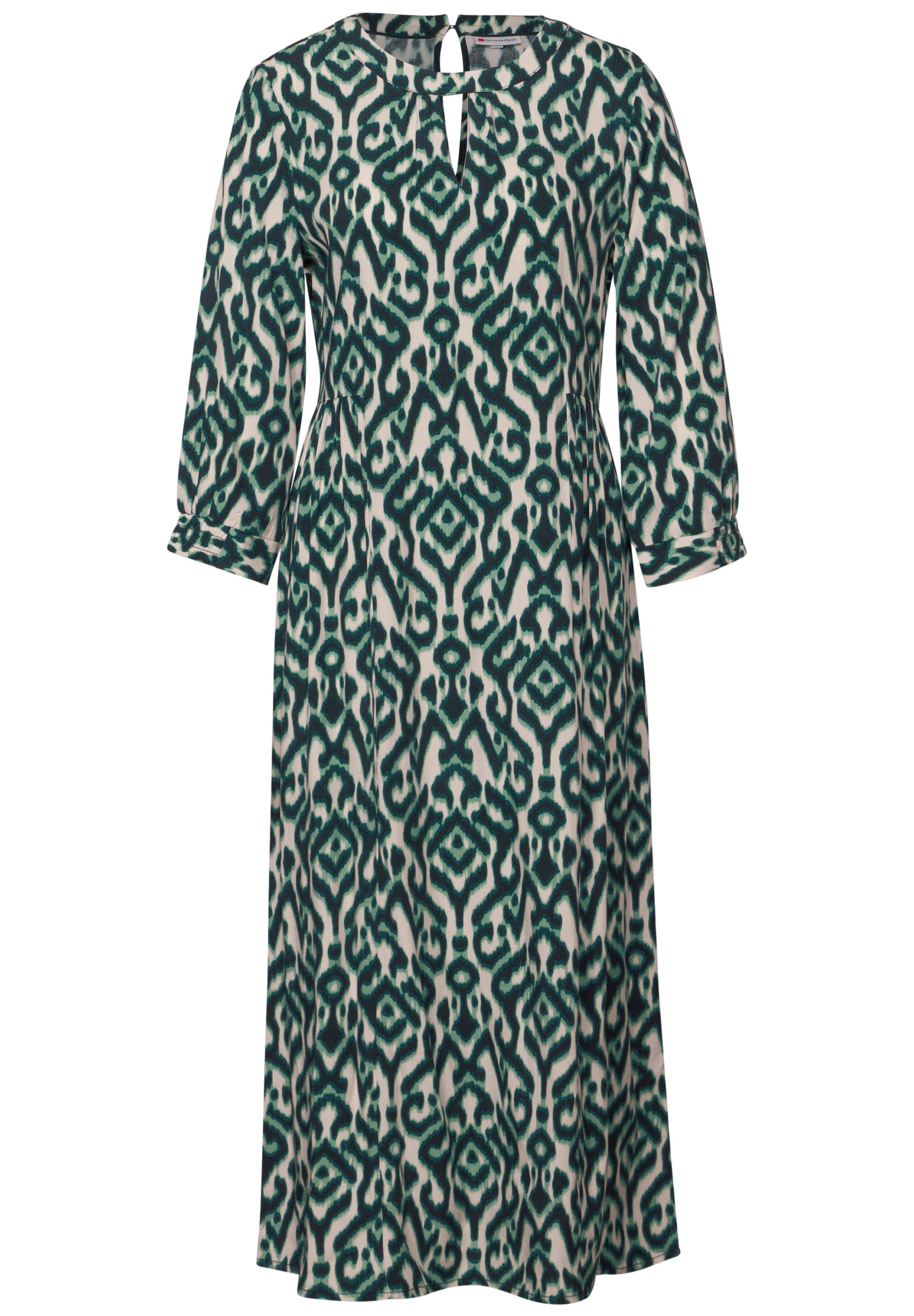 STREET ONE Midikleid mit Rundhalsausschnitt
