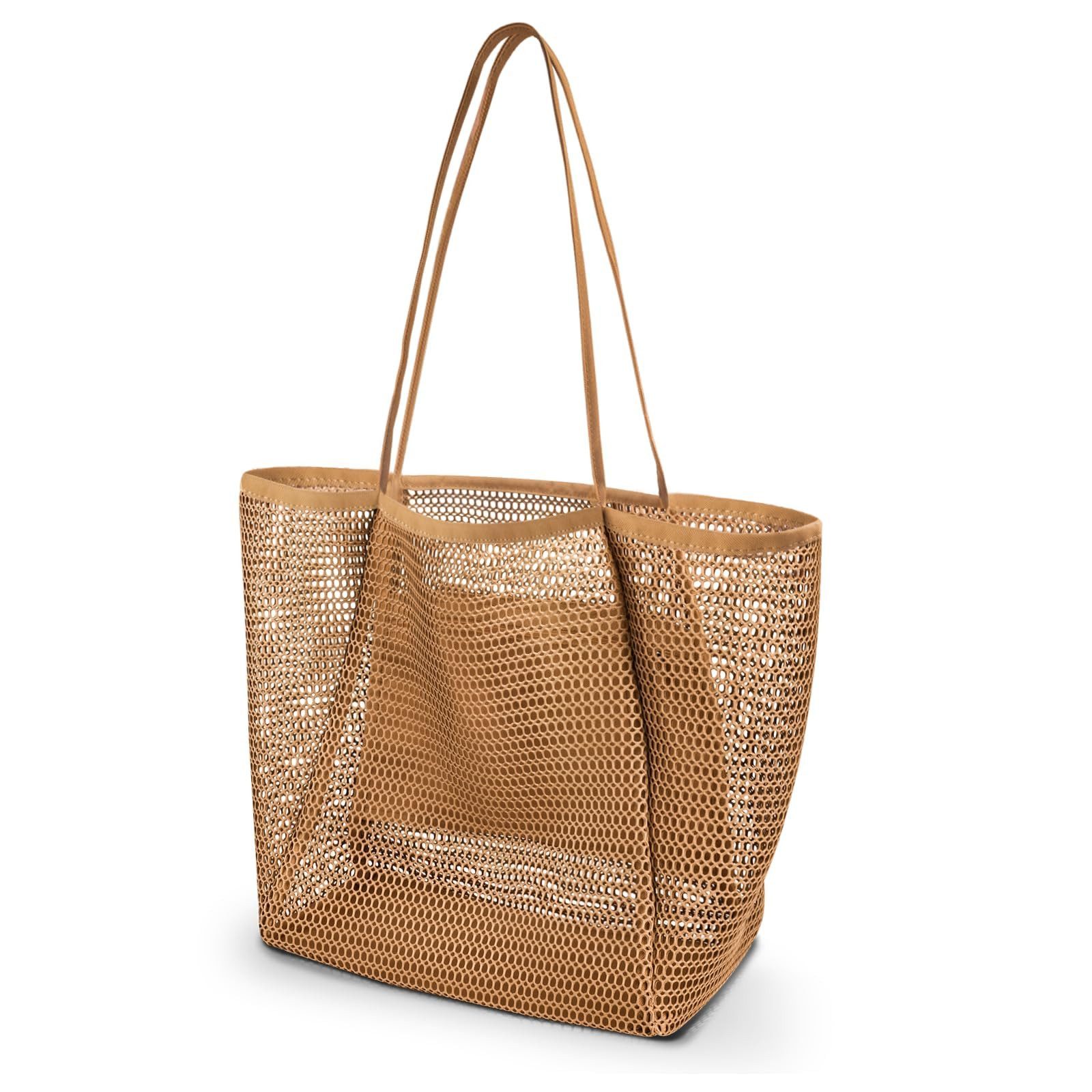 FOUORTUNATE-BEE XL-Strandtasche Große Strandtasche Damen Netz günstig online kaufen