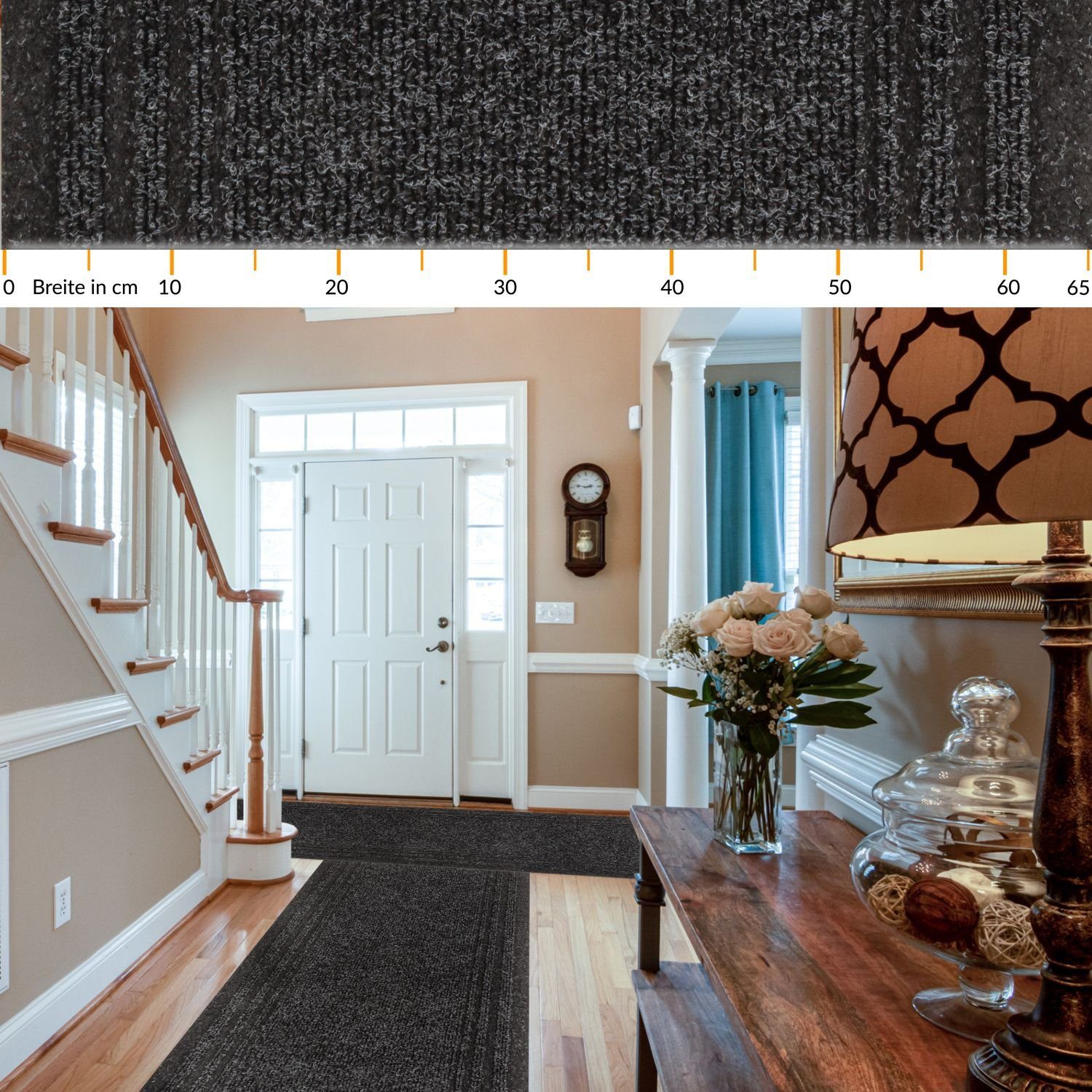 ANRO Läufer Teppich Flurläufer Läufer Textil PASSAT, Eckig, Höhe: 5 mm, Tex günstig online kaufen