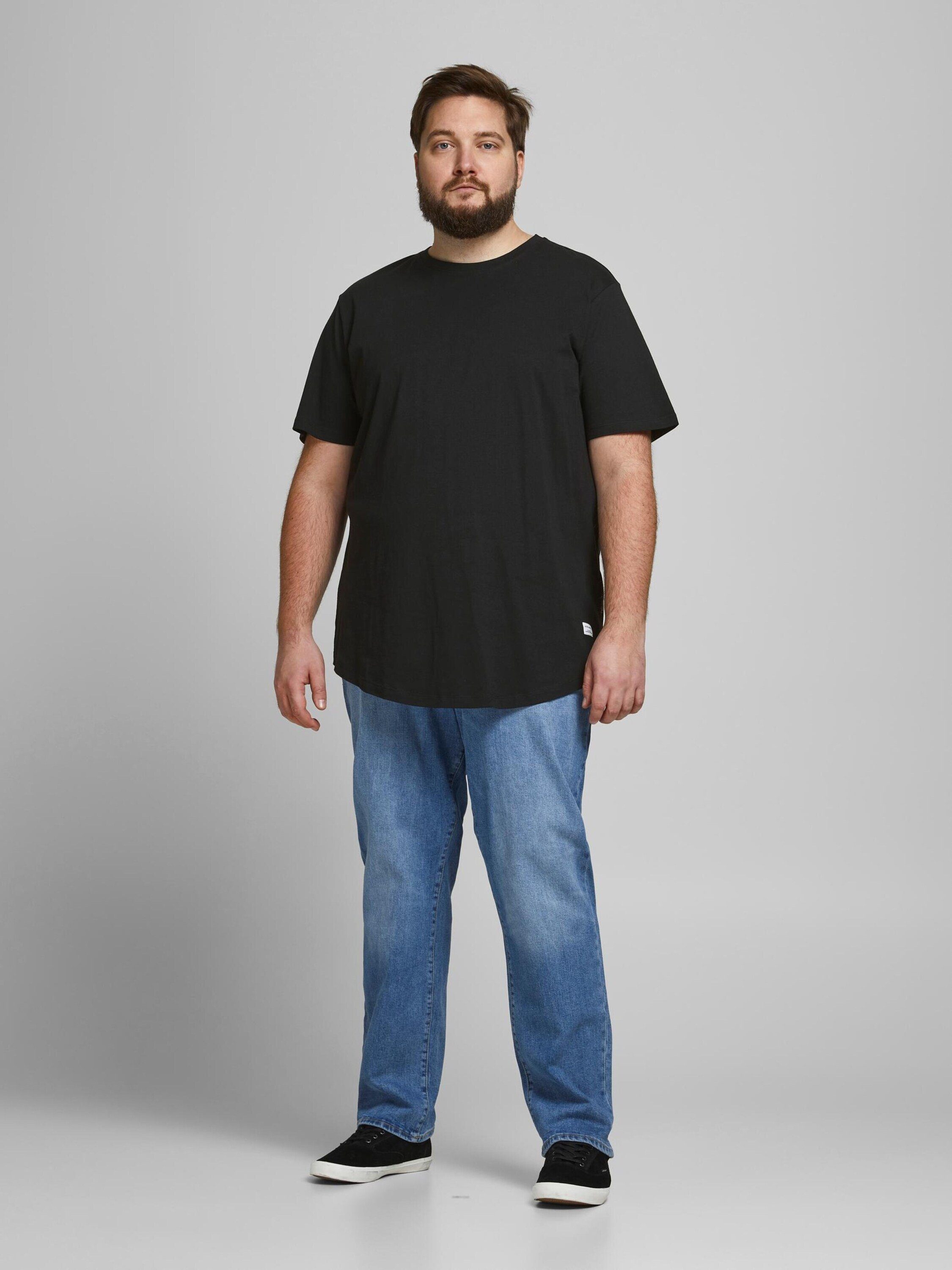 T-Shirt Plus Black 12184933 Jack Jones Noa & (1-tlg)