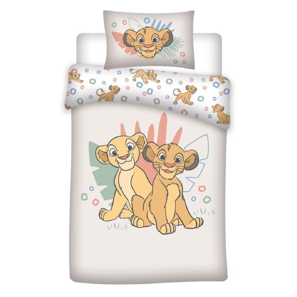Disney The Lion King Kinderbettwäsche 1x Deckenbezug 100x140 & 1x Kissenbez günstig online kaufen