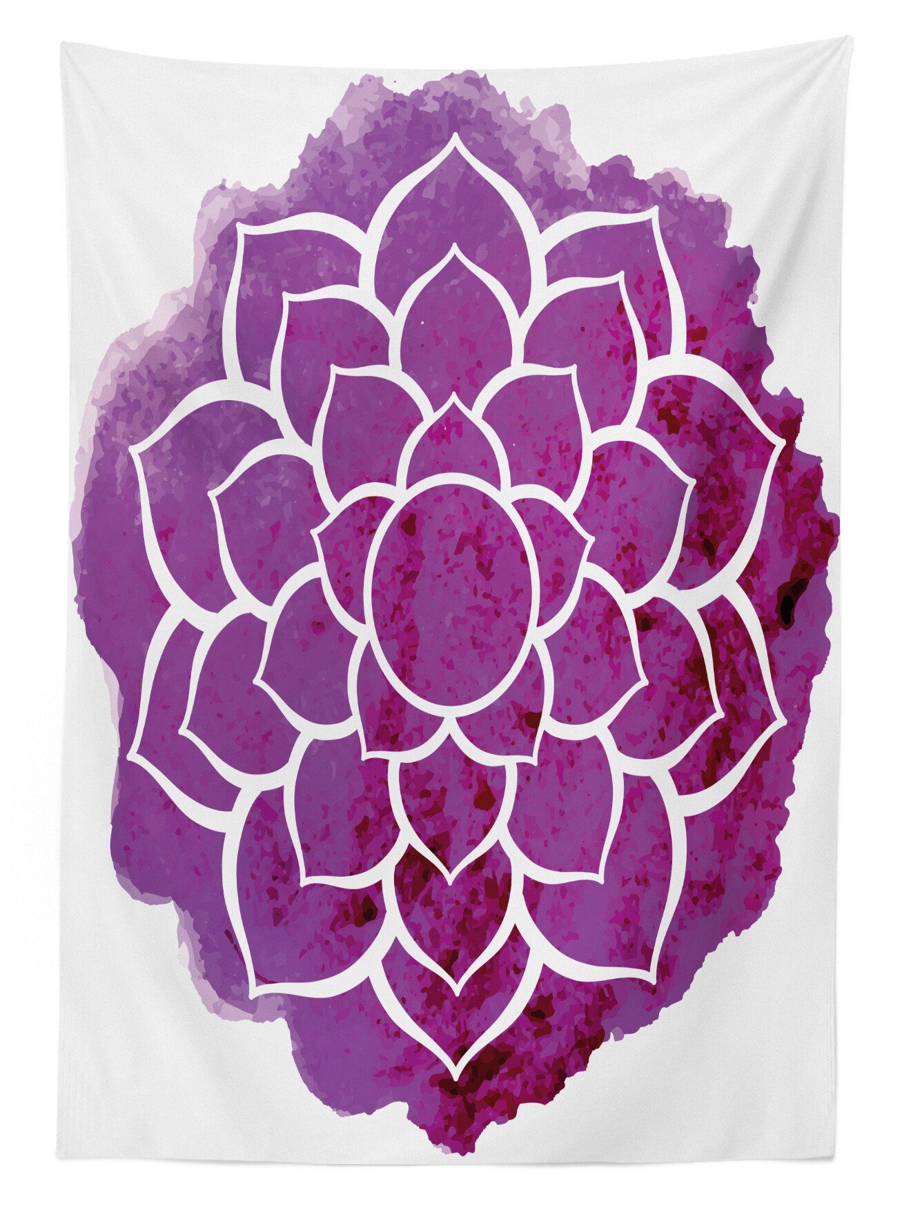 Farben, Abakuhaus Für Boho Meditation Mandala Tischdecke lila den Farbfest geeignet Klare Waschbar Außen Bereich