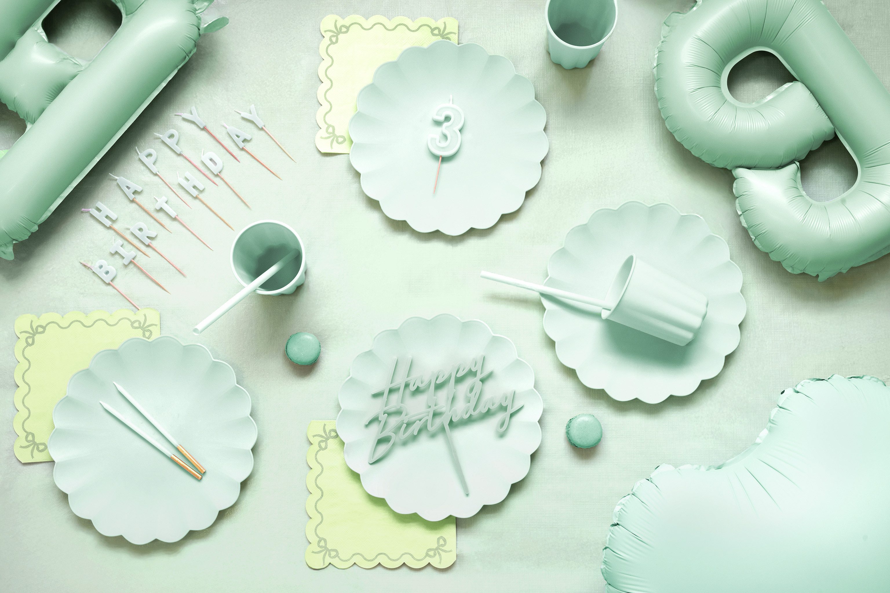partydeco Geburtstagskerze, Geburtstagskerzen Happy Birthday 2,5cm günstig online kaufen
