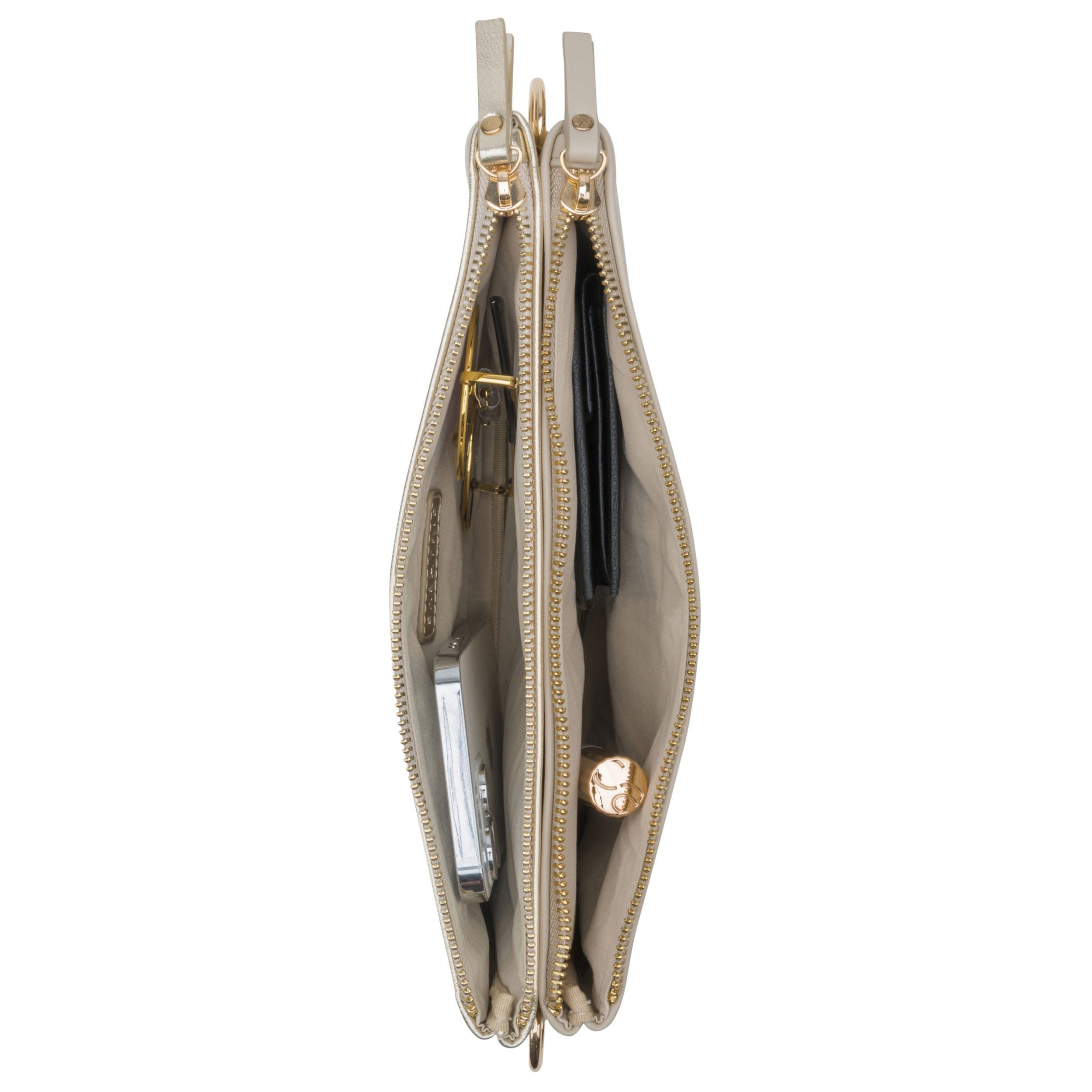 Expatrié Umhängetasche Emilie Tasche Damen, Zweifarbige 2-in-1 Umhängetasche und Clutch – Bild 5 von 5