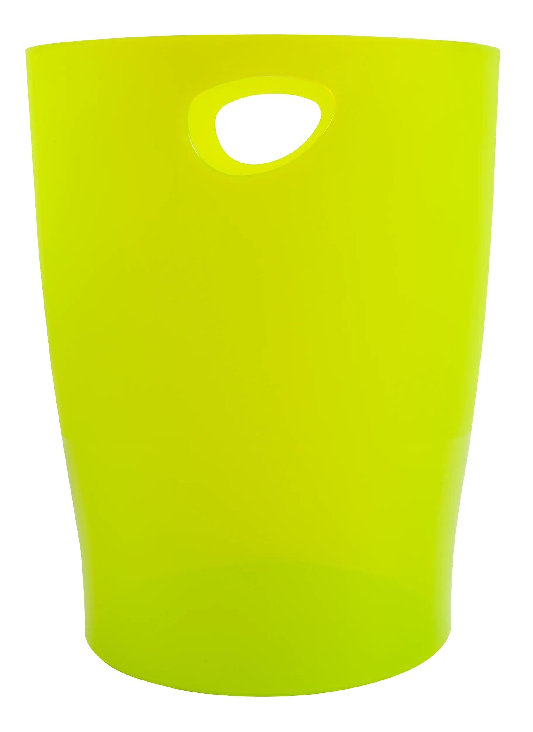 EXACOMPTA Papierkorb 8x Papierkorb Ecobin, 15 Liter, Chromaline - Anisgrün - 45381D, Papierkorb