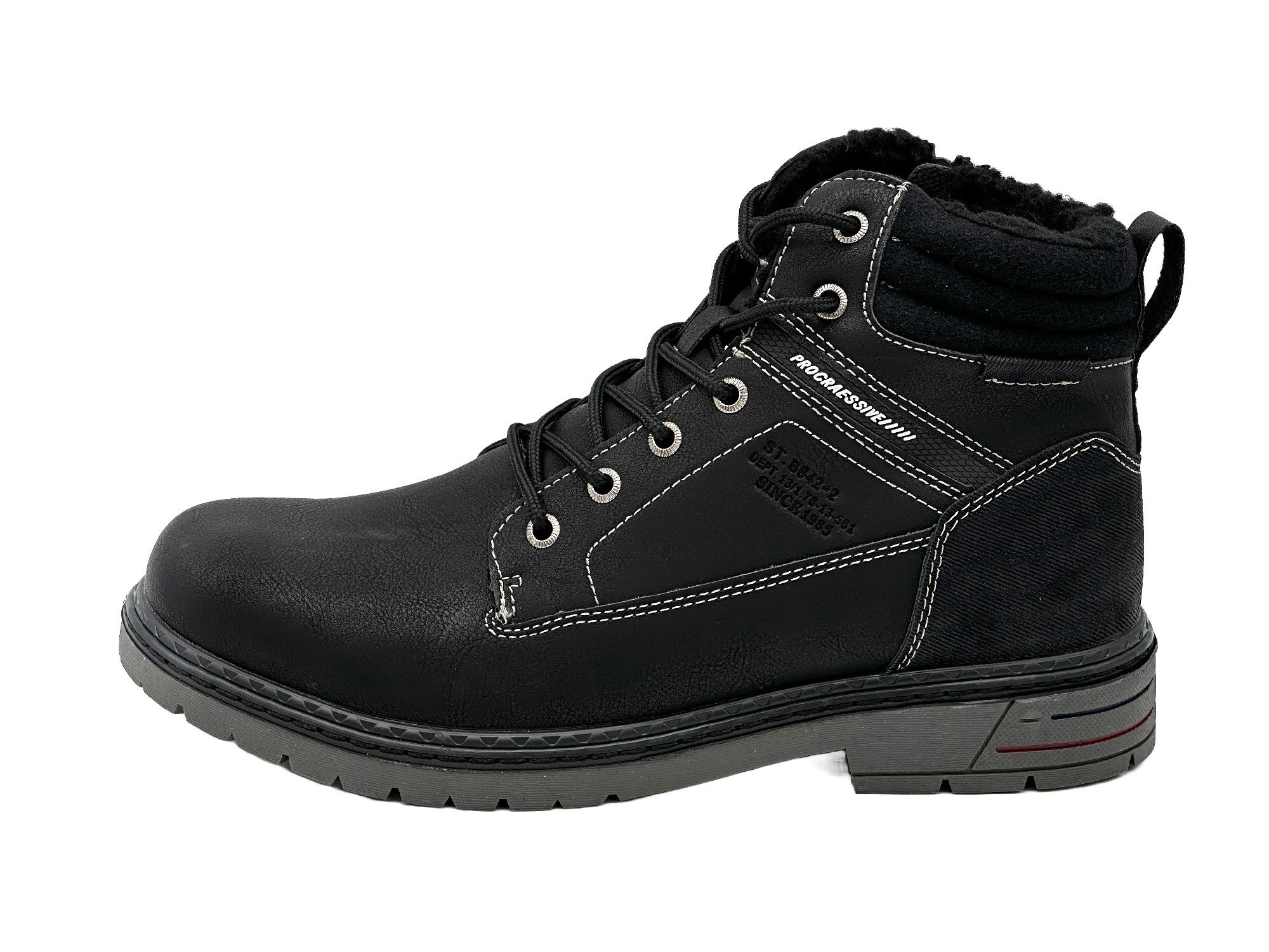 Nowaland Herren Bootsschuh Winterstiefel Schnürung & Reißverschluss, Rutsch günstig online kaufen