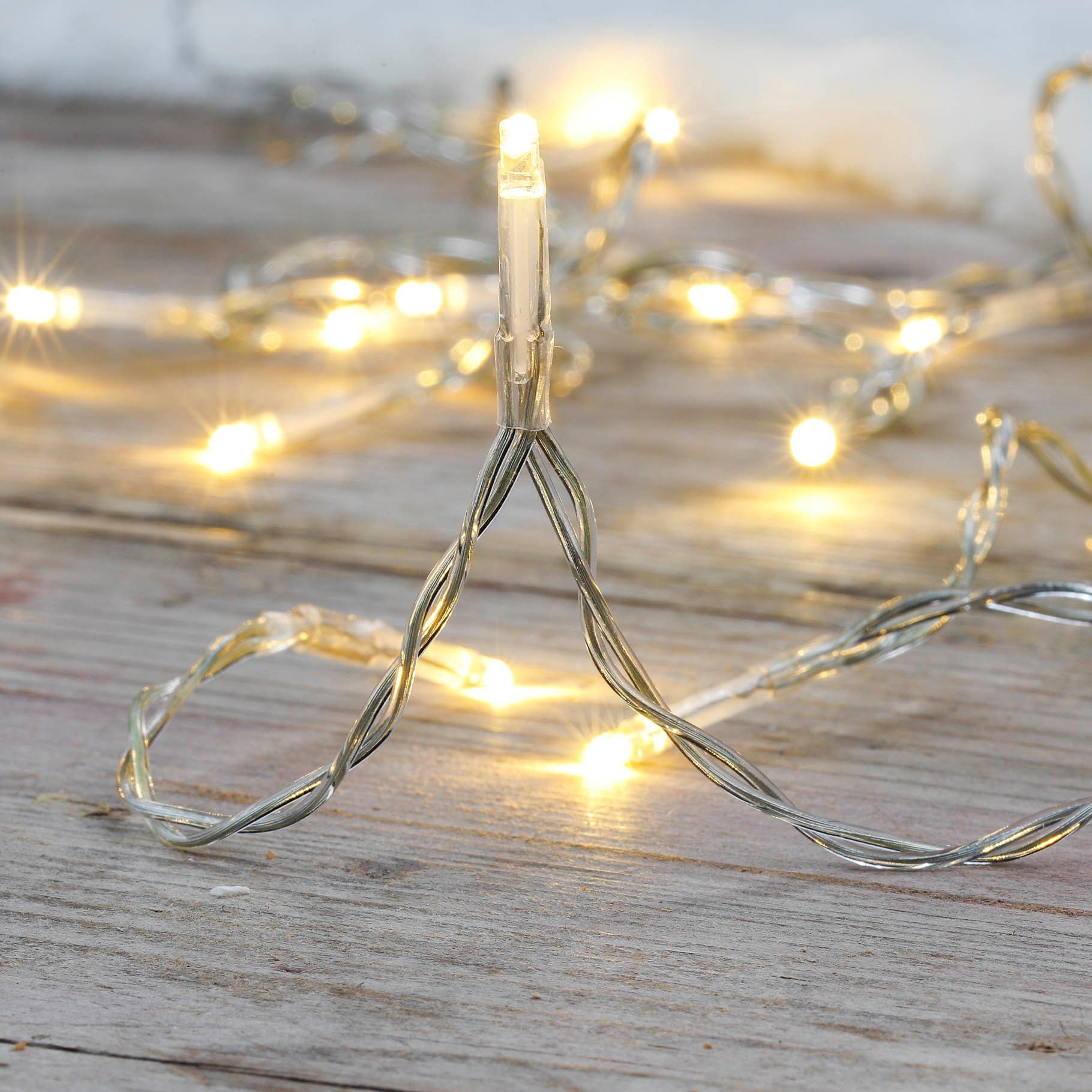 Haushalt International LED-Lichterkette LED Lichterkette mit 20 warm weiße LEDs ca. 190 cm