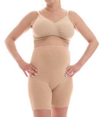 Herzmutter Umstandsslip Baumwoll-Mix - Schwangerschaft - Wäsche - Langbein (Einzelpack, 1-St) Schwangerschaftsslip - Überbauch-Shorts