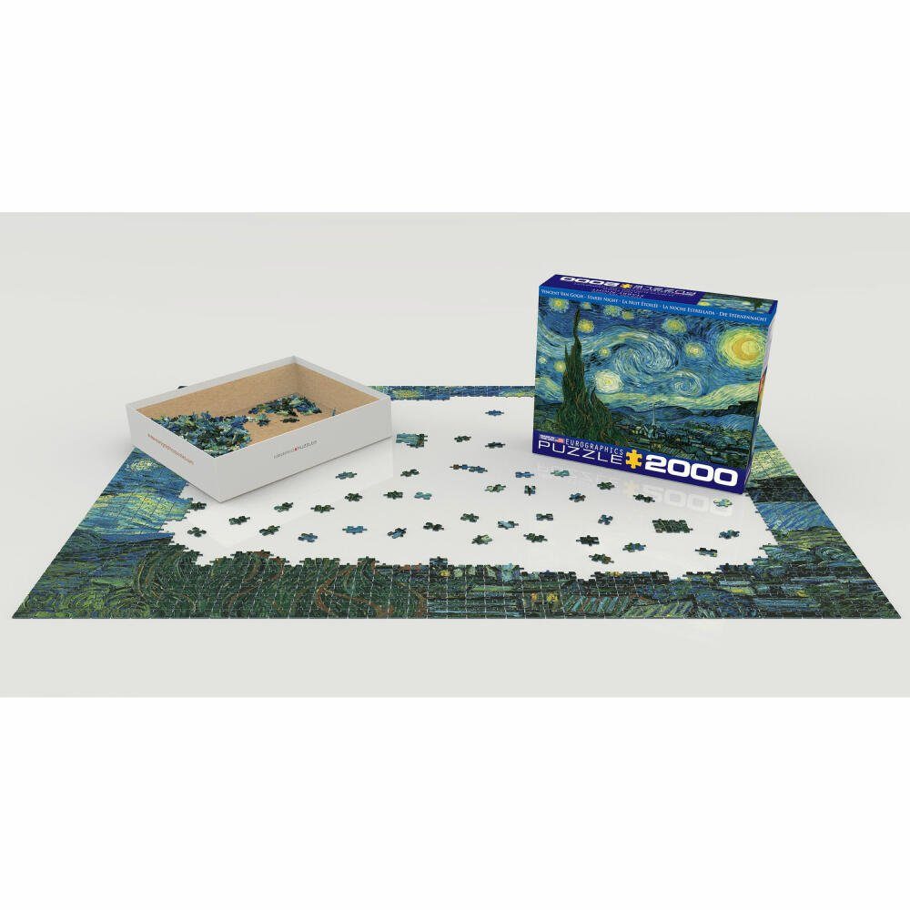 2000 Night Puzzle Gogh, von Puzzleteile Starry EUROGRAPHICS Van