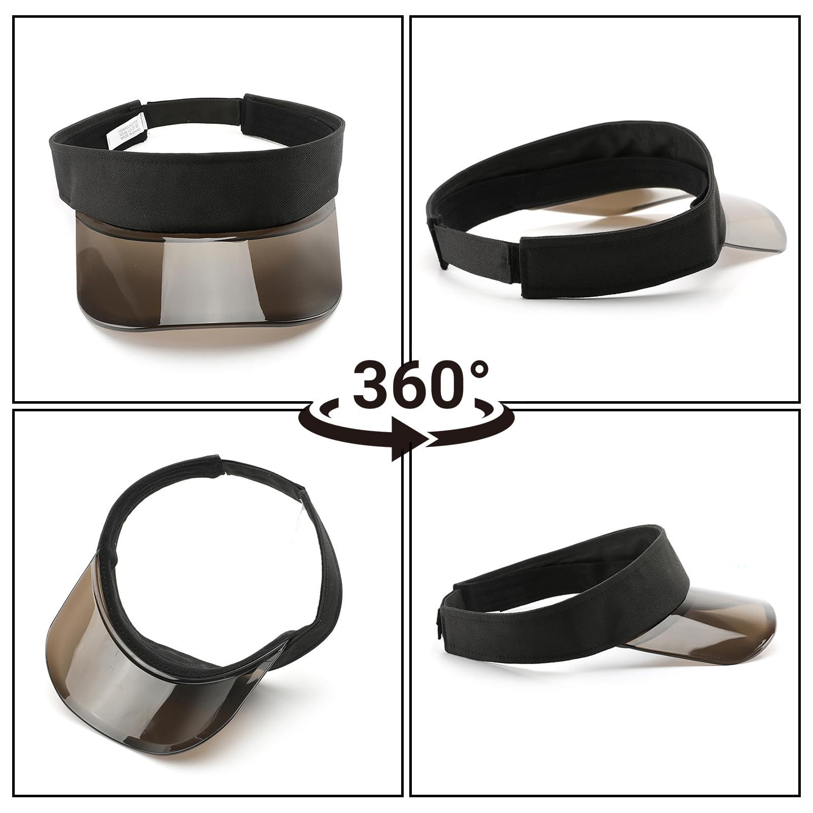 Zaewry Strohhut Sonnenvisier Sonnenhut Damen Visor Cap Sport Sonnenschutz Strand Sonnenblenden Hut UV Schutz Kappe Sommer für Golf Tennis