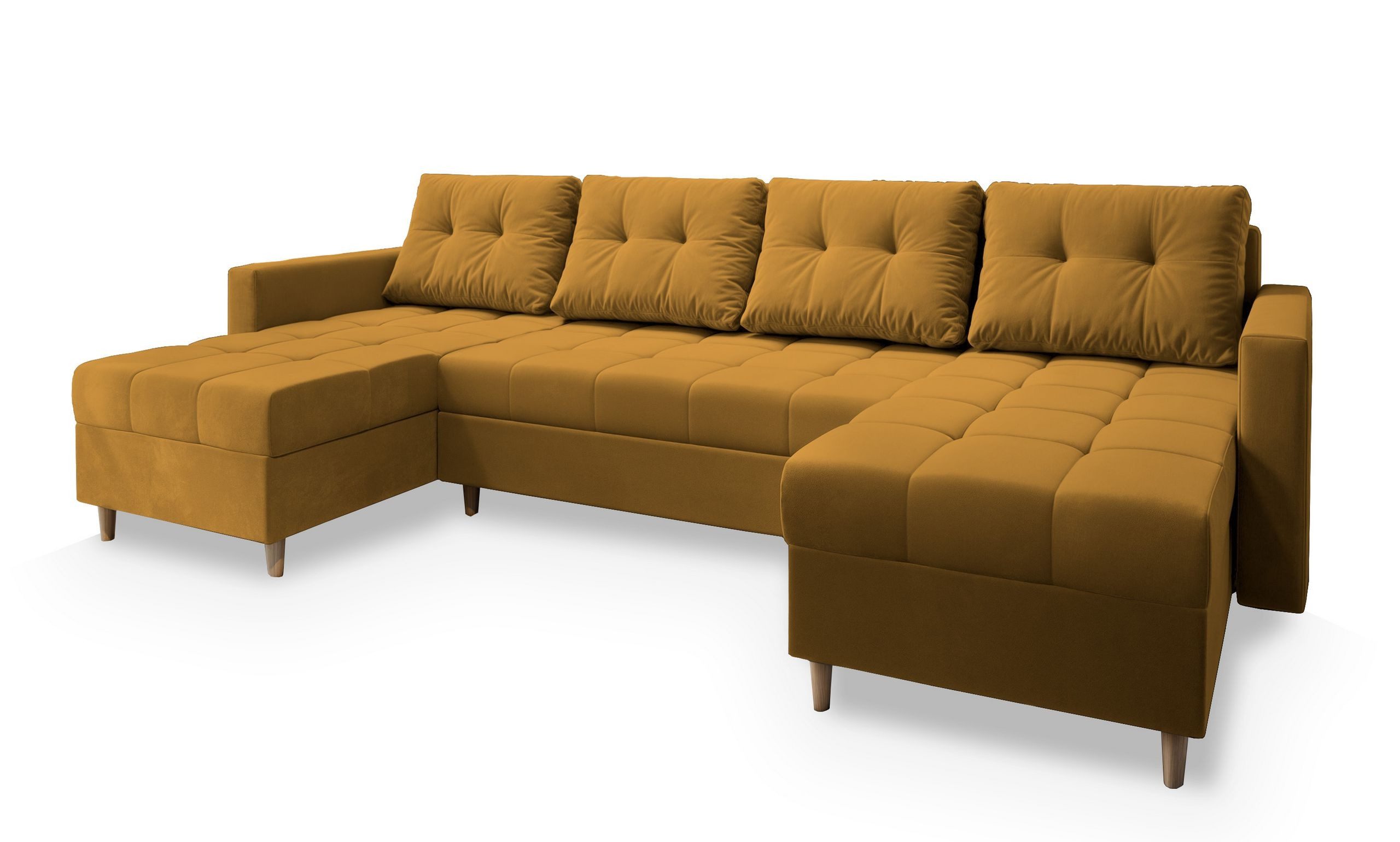 Masseno Ecksofa MILO mit Schlaffunktion U-Form, günstig online kaufen