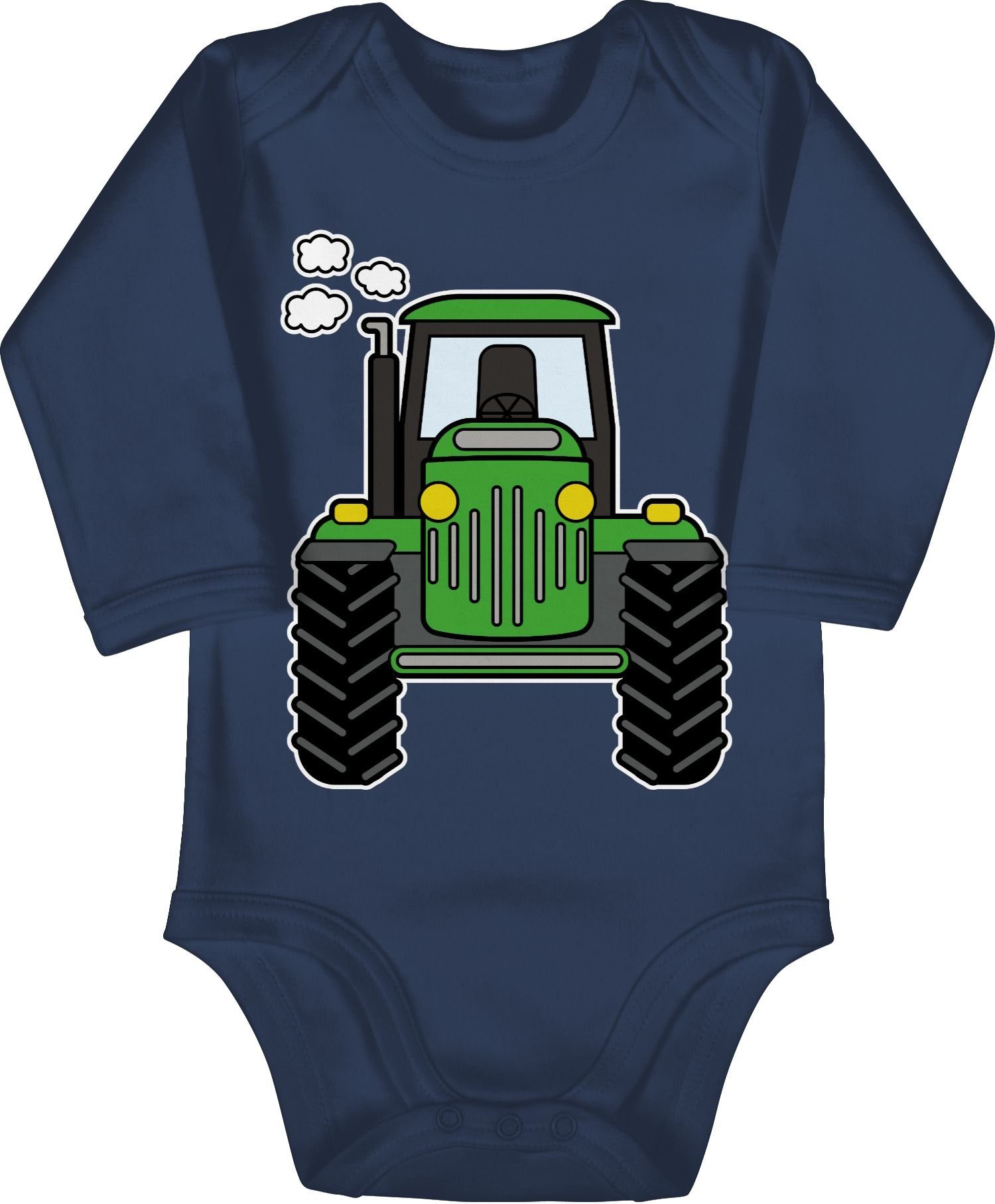 Shirtracer Shirtbody Traktor Trecker Landwirte Bauern Geschenk Bulldog Landwirtschaft Traktor 2 Navy Blau